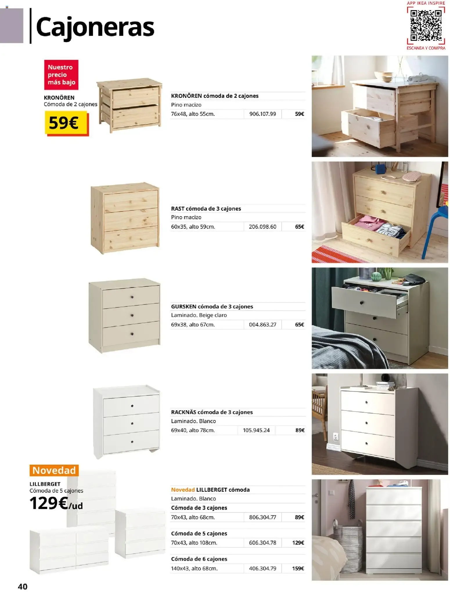 Catálogo de IKEA - Guía de Compra Muebles para el Dormitorio 1 de septiembre al 31 de enero 2027 - Página 40