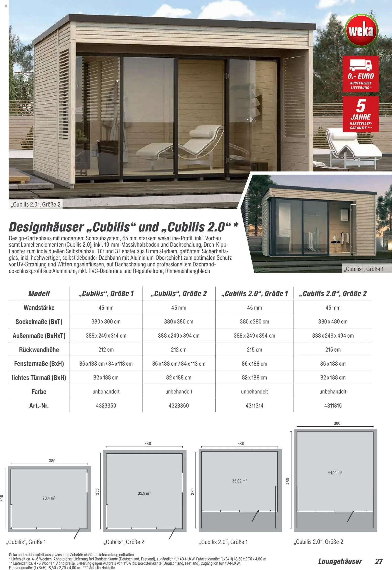 Toom Baumarkt Gartenhäuser & Carports 2026 (ab 20.02.2026) zum Blättern von 20. Februar bis 30. Juni 2026 - Prospekt seite 27