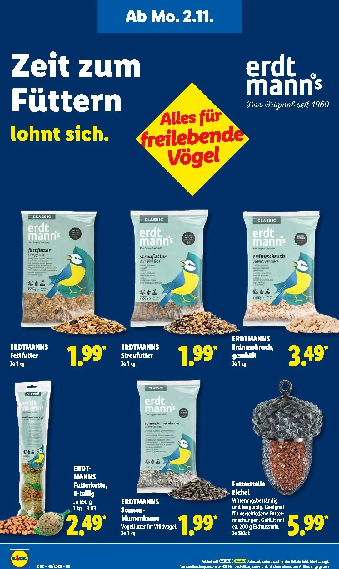 Lidl Sparen beim Preisführer von 2. November bis 7. November 2026 - Prospekt seite 18