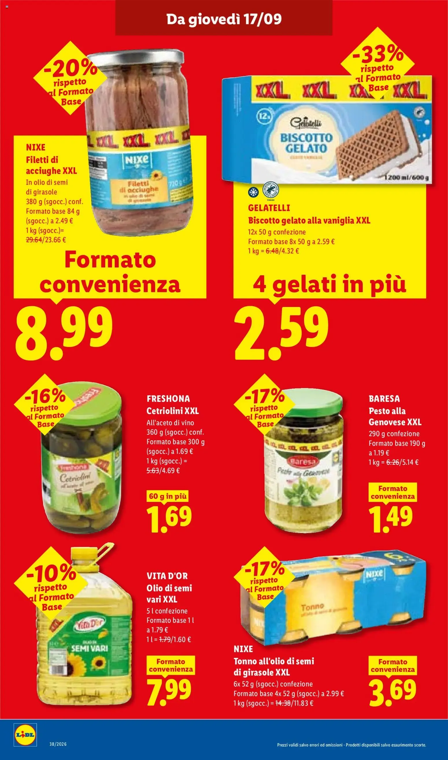 Lidl XXL Grande formato, grande convenienza y Mega Offerte da 17 settembre a 23 settembre di 2026 - Pagina del volantino 12