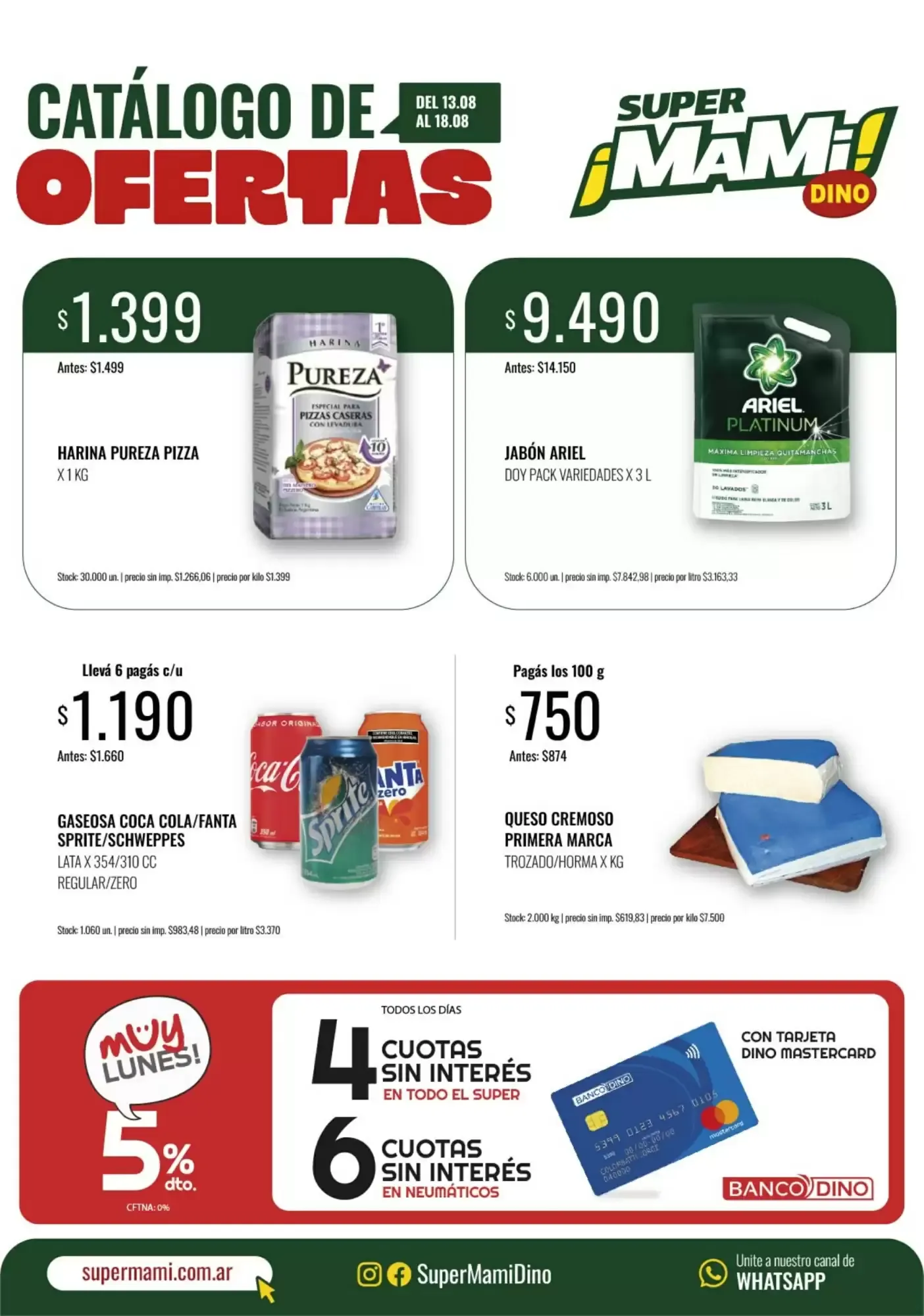 Ofertas de Catálogo Super MAMI 17 de agosto al 18 de agosto 2026 - Página 1 del catálogo