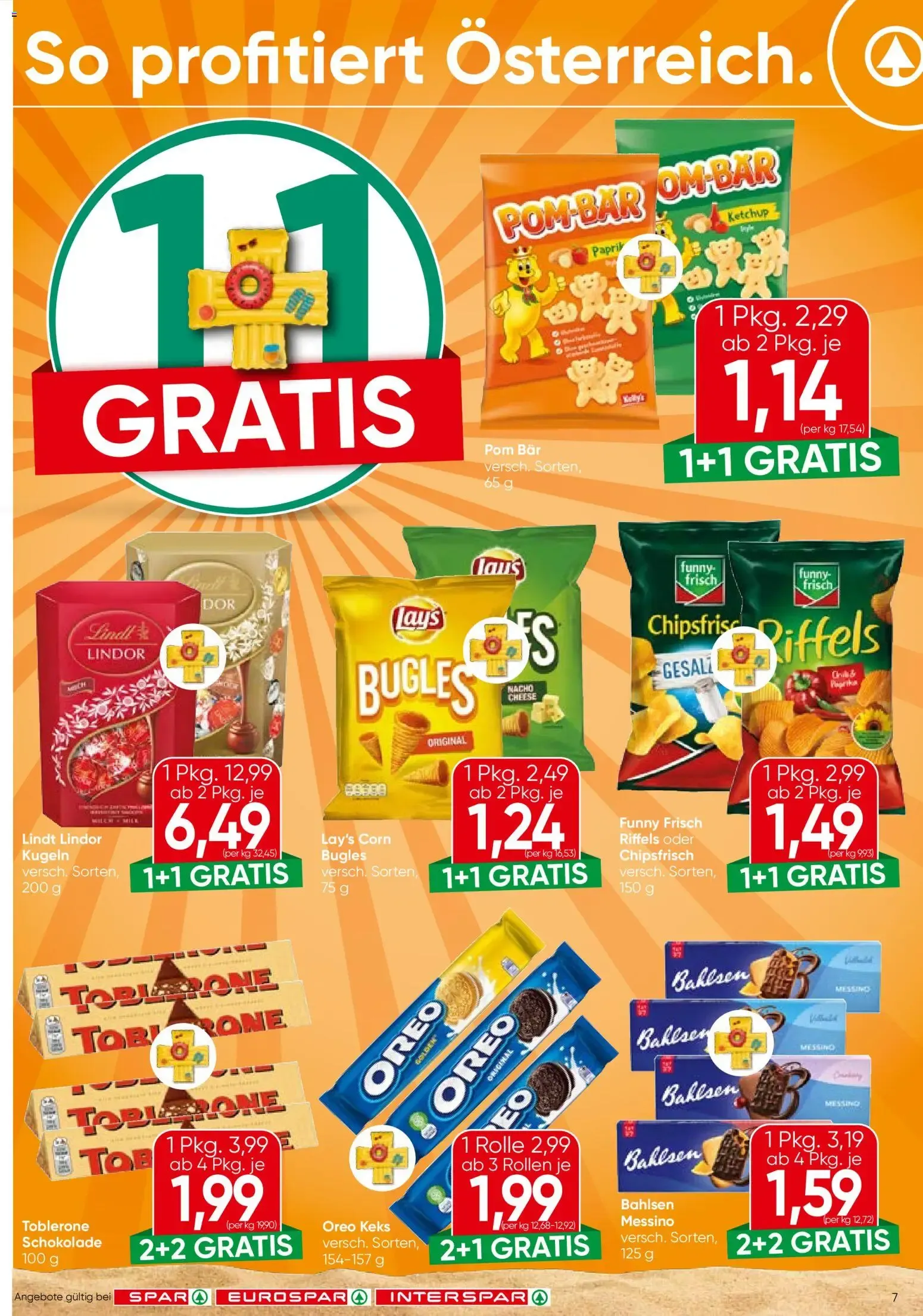 SPAR EUROSPAR INTERSPAR - SPAR - Angebote von 1. Juli bis 15. Juli 2026 - Flugblätt seite  7