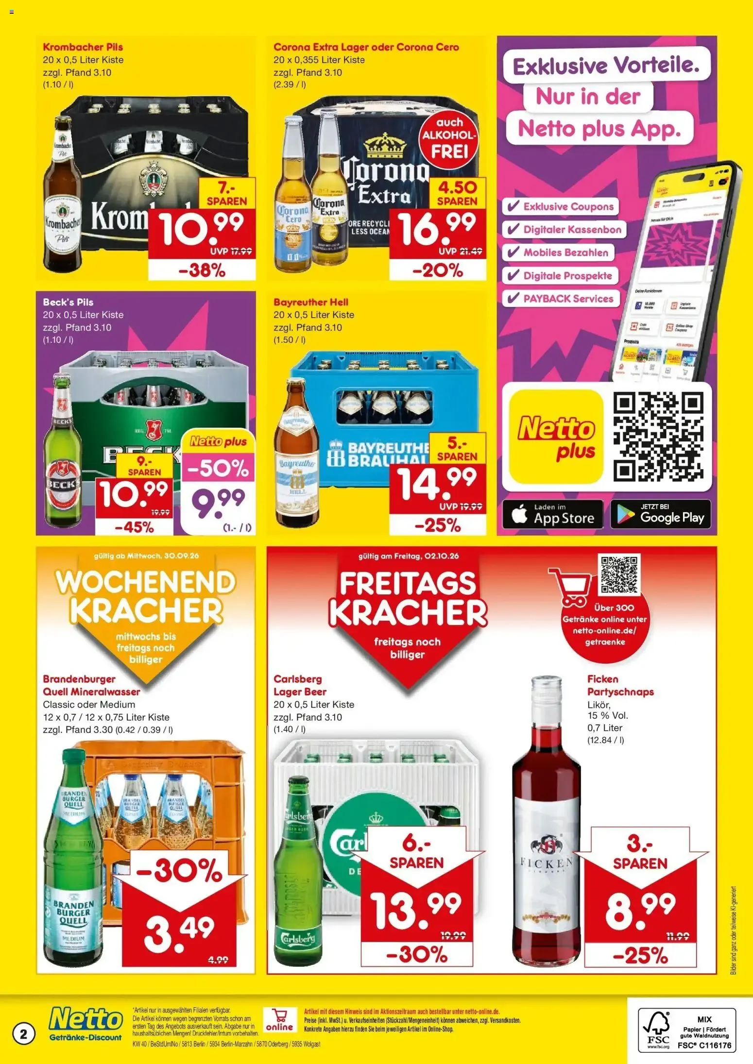 Netto Marken-Discount Prospekt Berlin-Marzahn (ab 28.09.2026) » Angebote von 28. September bis 2. Oktober 2026 - Prospekt seite 2