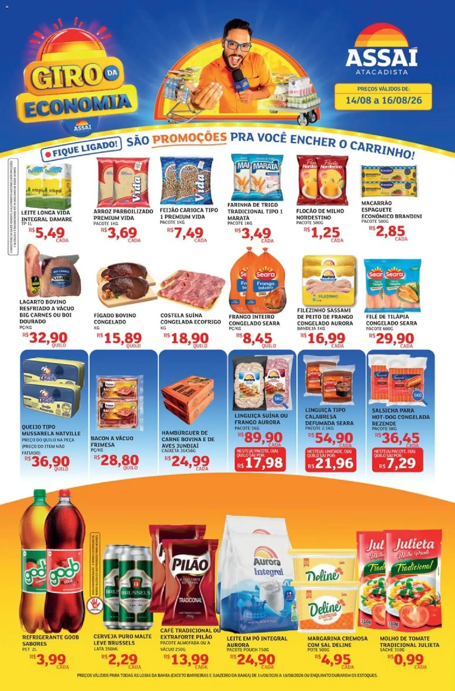 Encarte de Assaí Atacadista ofertas - BA de 14/08/2026 | Promoções Online 14 de agosto até 16 de agosto 2026 - Pagina 1