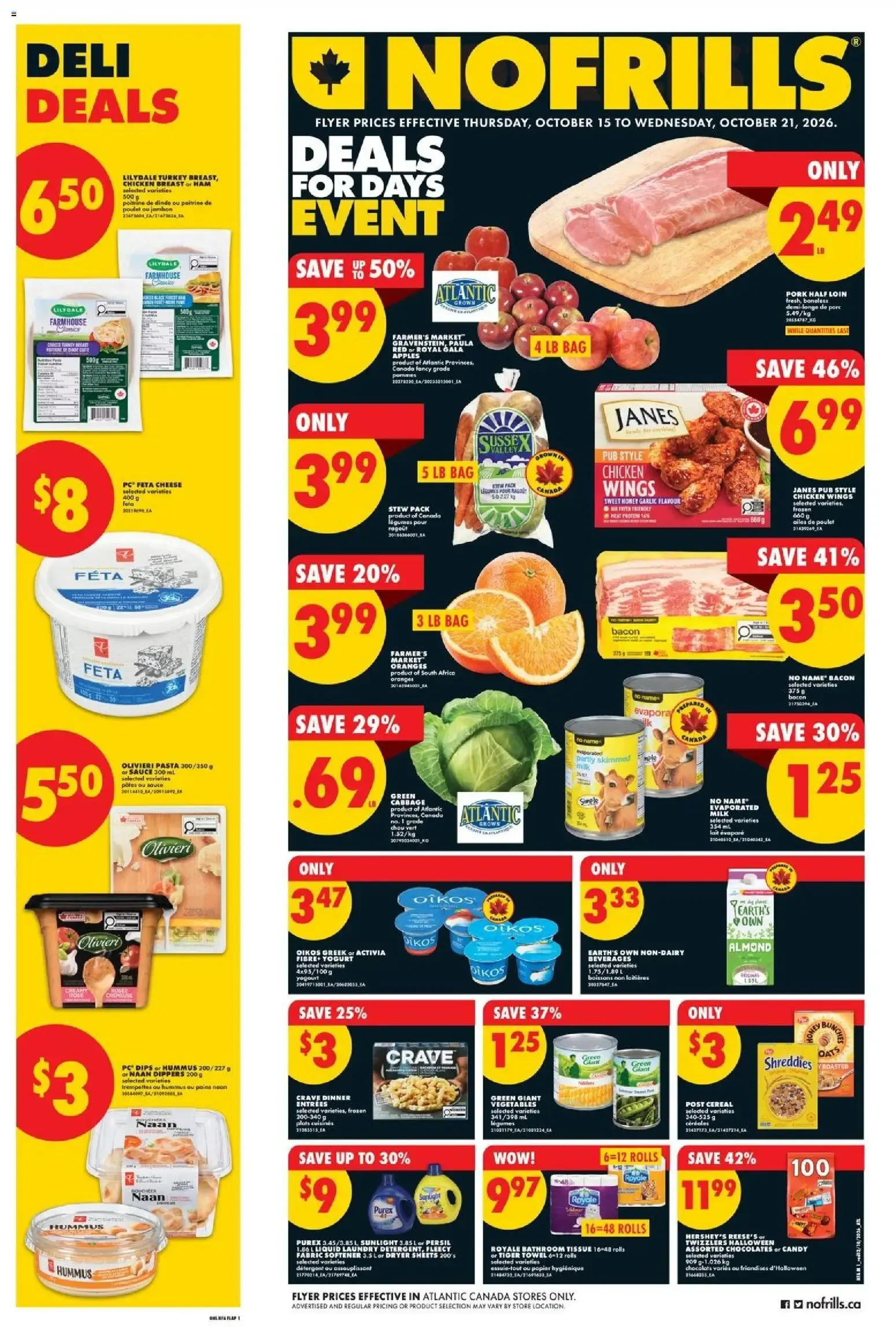 No Frills weekly flyer - NS from Oct 15, 2026 > weekly specials & deals from October 15 to October 21 2026 - flyer page 1