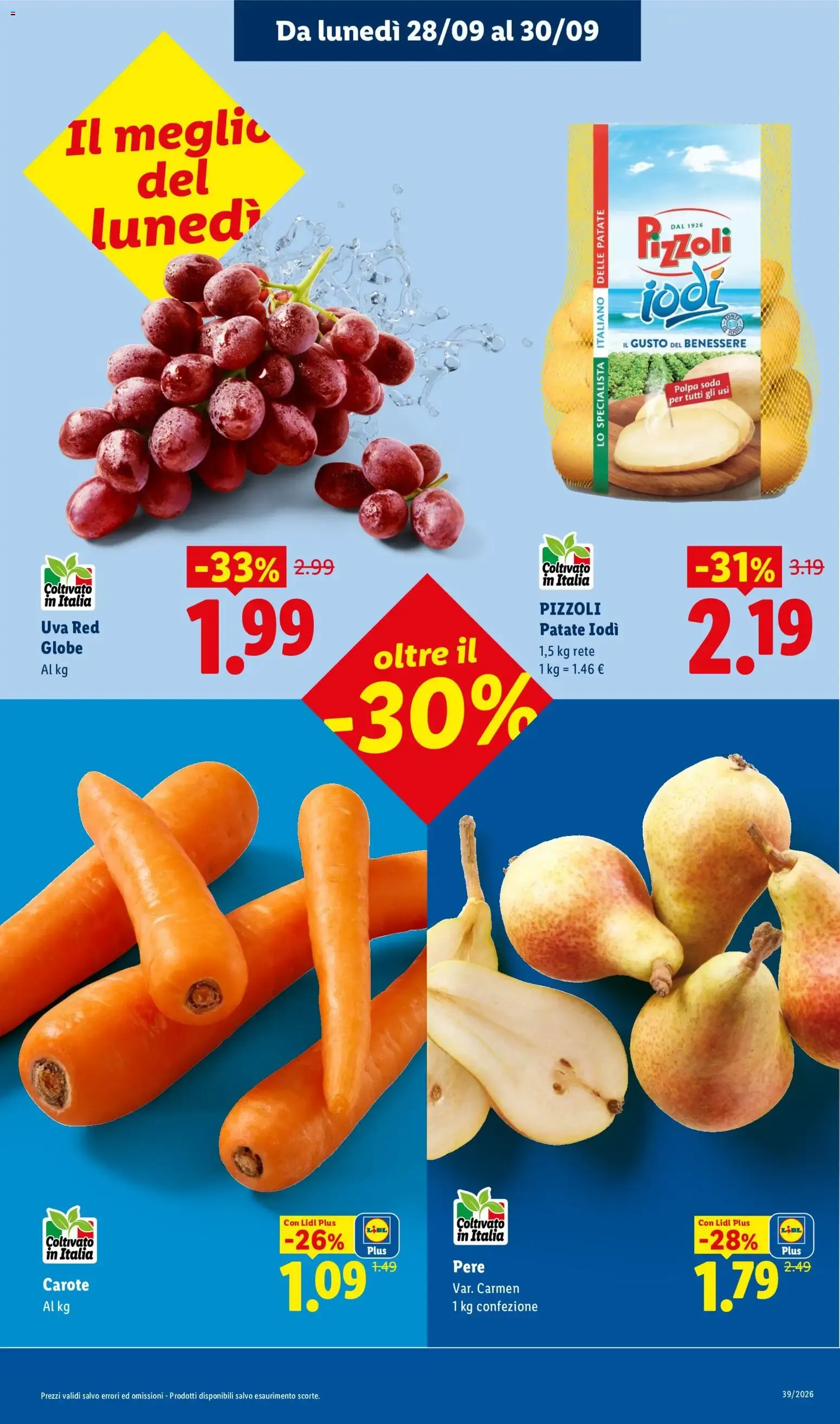 Lidl: Offerte frutta e verdura da 24 settembre a 30 settembre di 2026 - Pagina del volantino 7