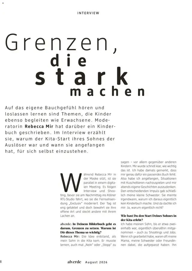 dm Magazin alverde - Will Kinder stark machen von 1. August bis 31. August 2026 - Prospekt seite 8