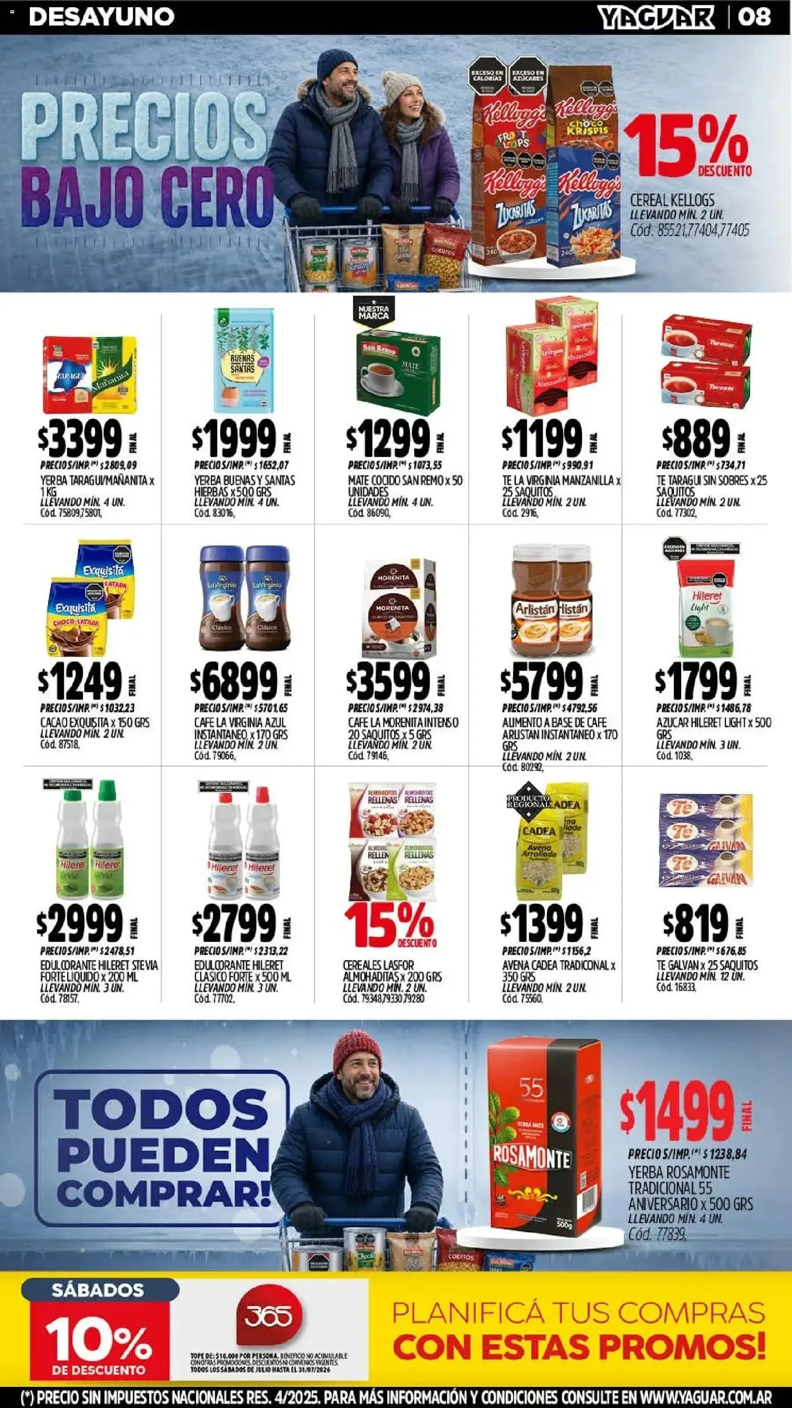 Ofertas de Mayorista Yaguar: Precios Bajo Cero - Oferta Semanal San Juan 20 de julio al 25 de julio 2026 - Página 8 del catálogo