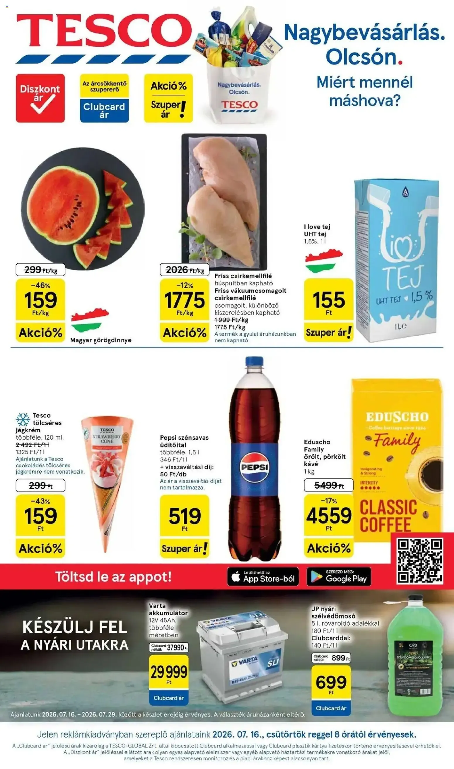 Katalógus Tesco akciós újság - 2026.07.16.-tól - online július 16.-tól július 29.-ig 2026. - Oldal 1