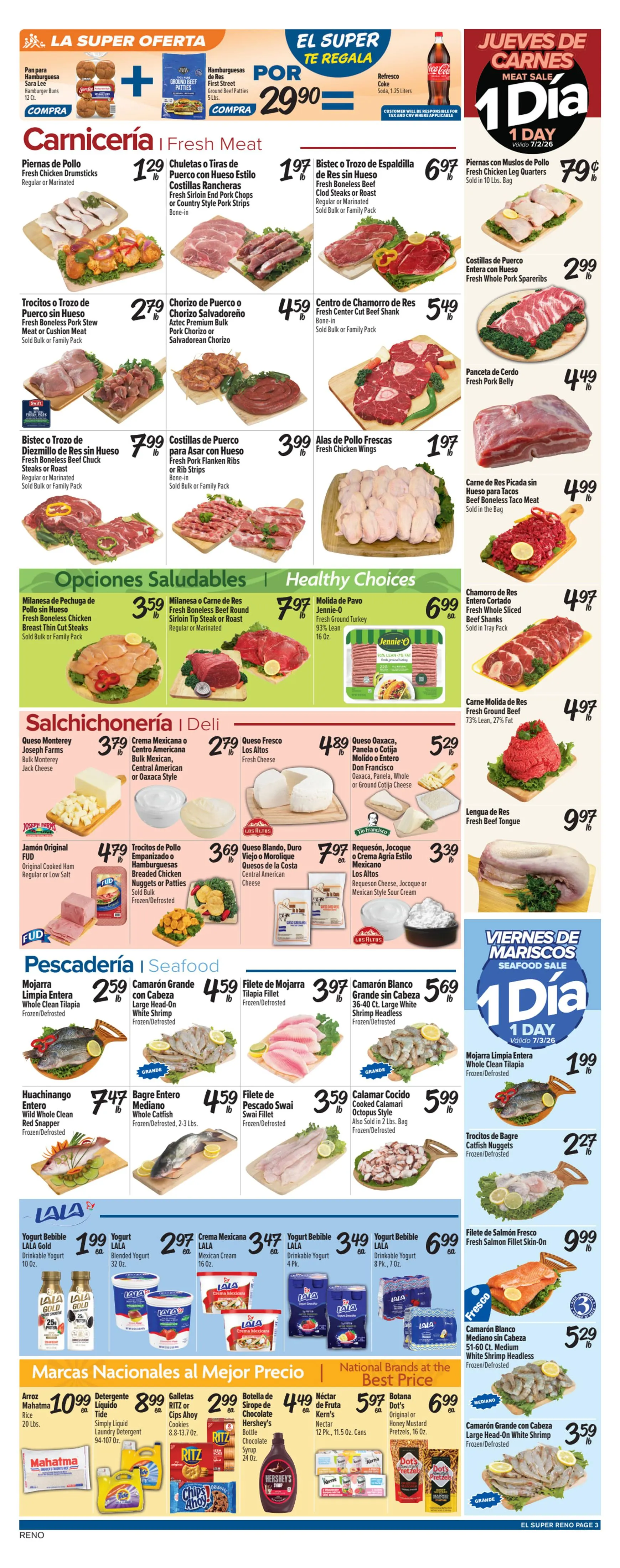 Weekly ad Current El Super - Reno leaflet valid from Wednesday 07/01/2026 to Tuesday 07/07/2026 from July 1 to July 7 2026 - Page 3