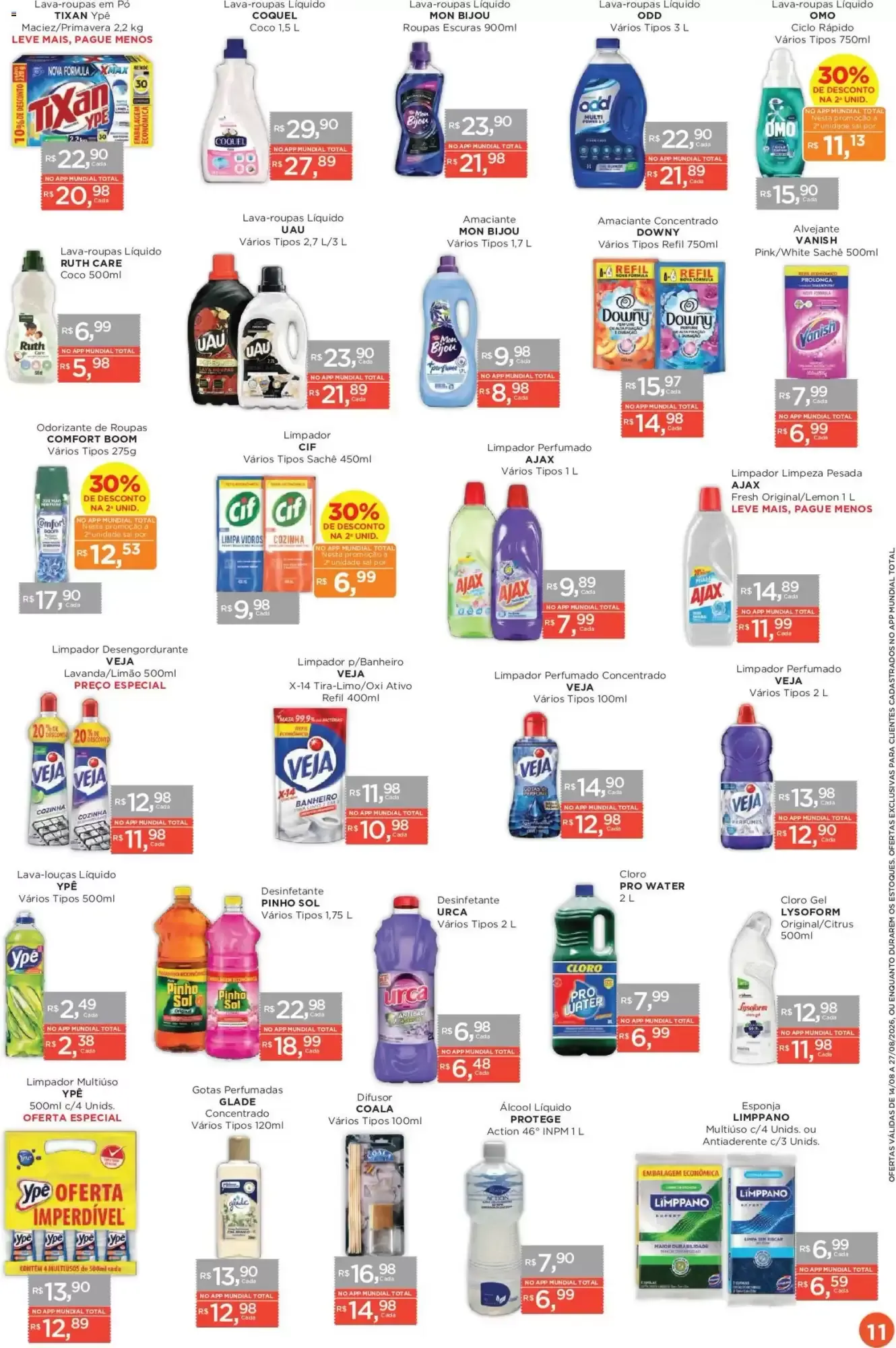 Encarte de Encarte Supermercados Mundial 14 de agosto até 27 de agosto 2026 - Pagina 11