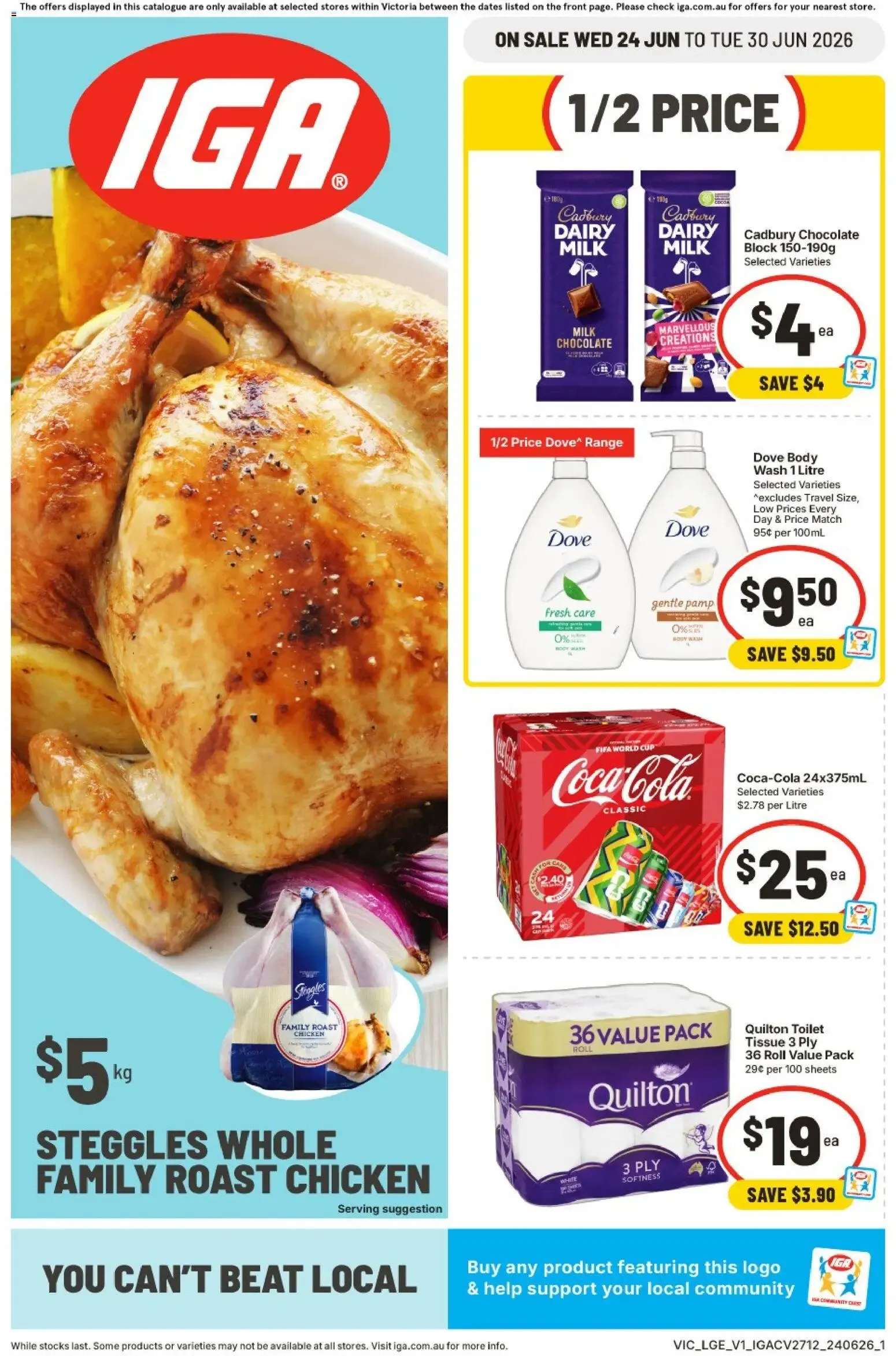 IGA catalogue valid from 24/06/2026 > Online Australia - Catalogue valid from 24 June to 30 June 2026 - page 1
