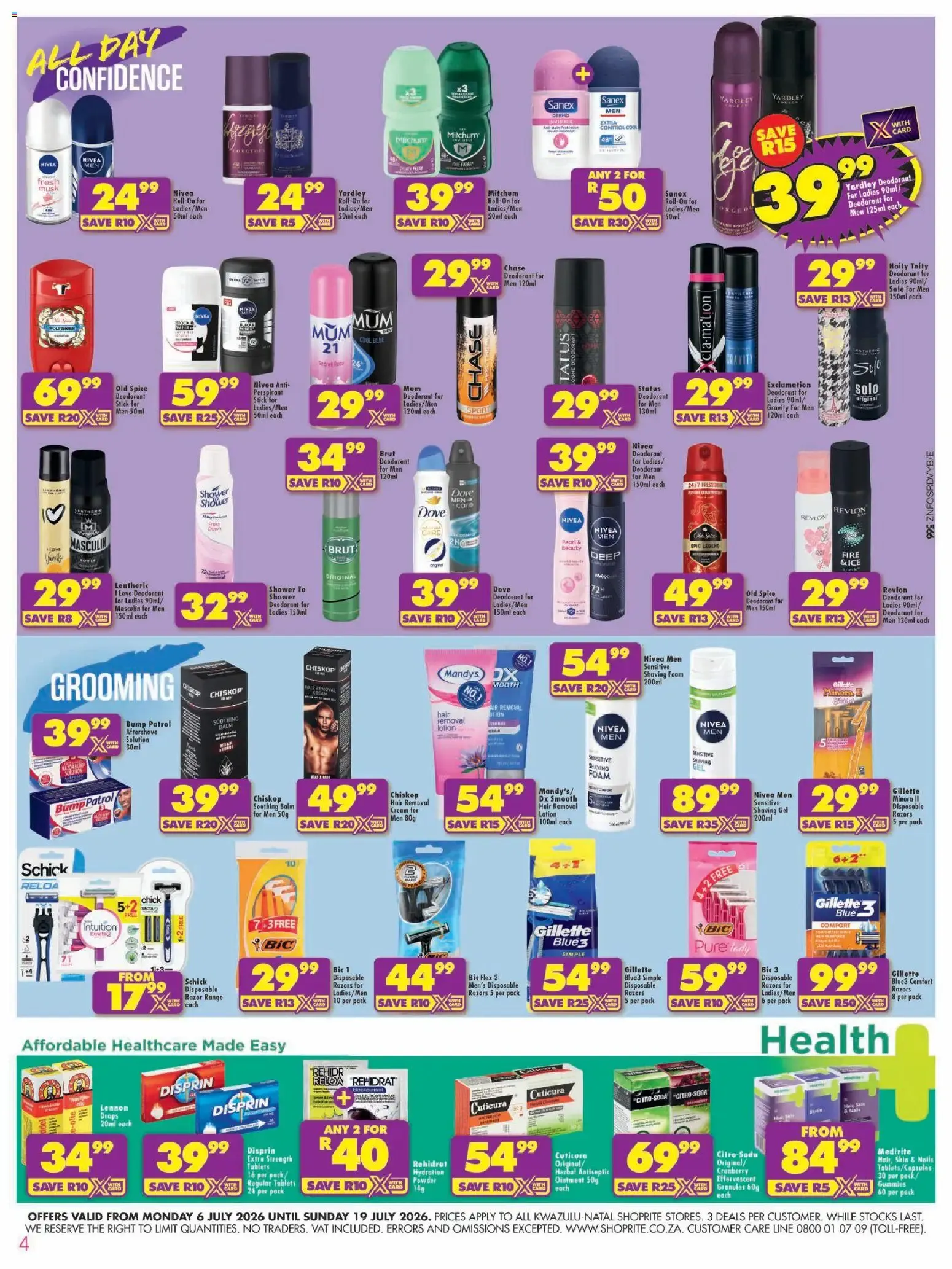 Shoprite - Kwazulu-Natal - Hair and Beauty (06/07/2026 - 19/07/2026) → Online Catalogue from 6 July to 19 July 2026 - Catalogue Page 4