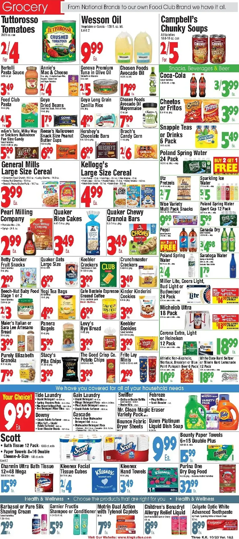 Weekly promotion Current King Kullen leaflet valid from Friday 10/23/2026 to Thursday 10/29/2026 spanning from October 23 to October 29 2026 - Page 3 for Catalogue 365