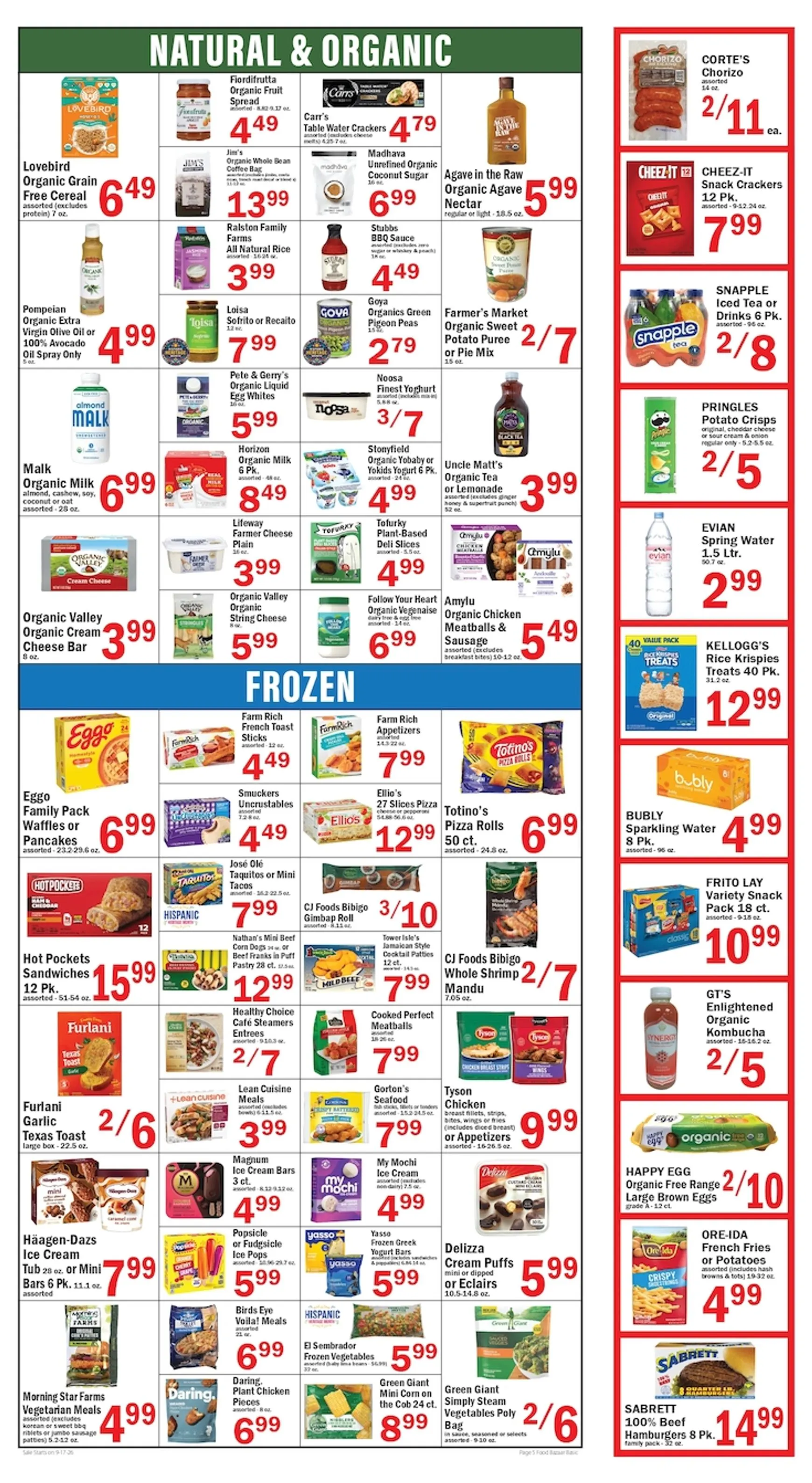 Weekly ad Current Food Bazaar leaflet valid from Thursday 09/17/2026 to Wednesday 09/23/2026 from September 17 to September 23 2026 - Page 5