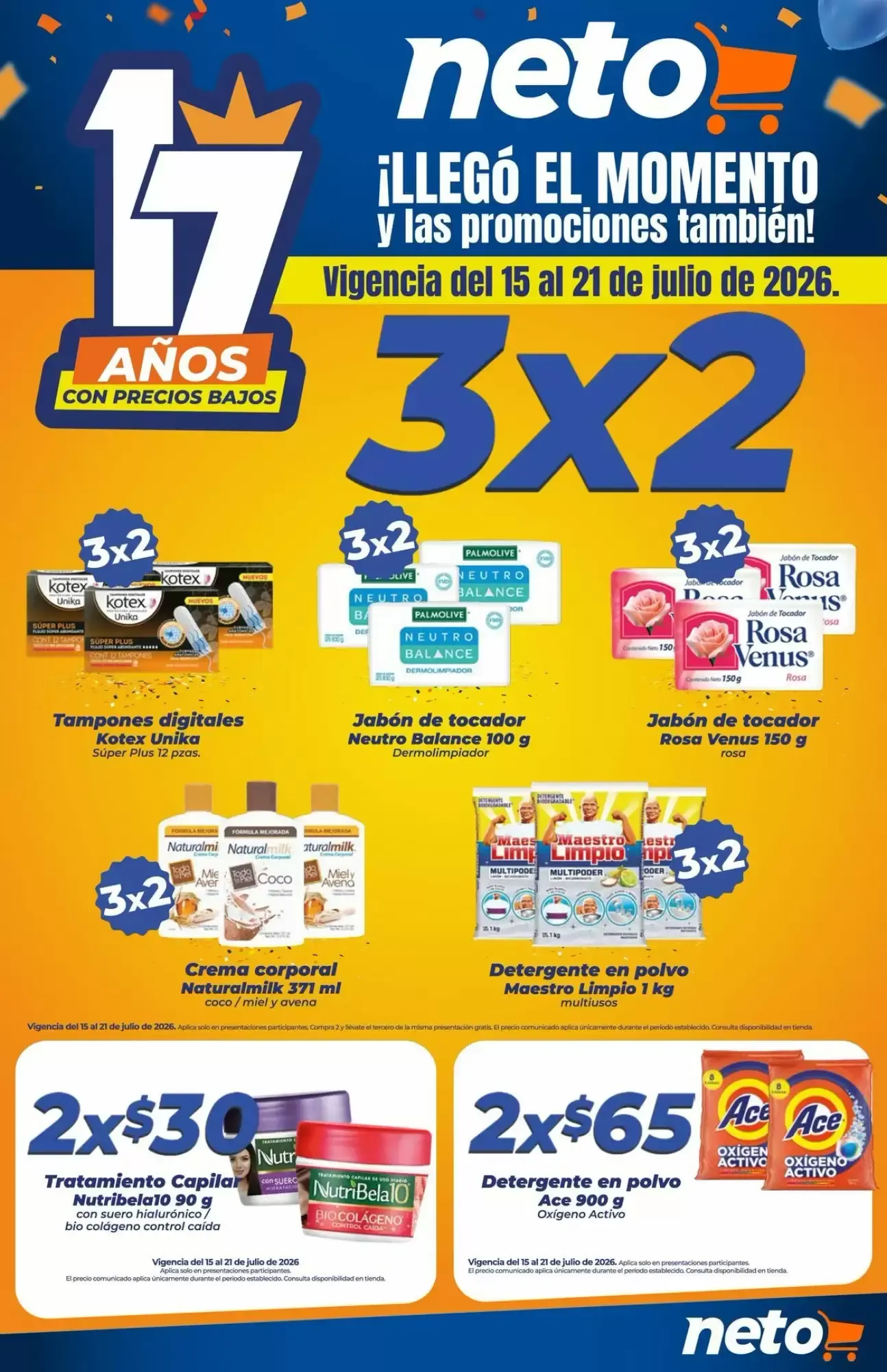 Catálogo de Neto: ¡Llegó el momento y las promociones también! 17 Años con precios bajos 15 de julio al 21 de julio 2026 - Pagina 3