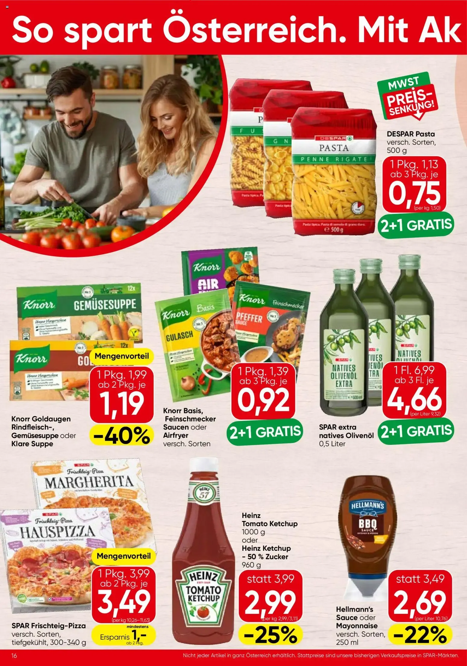 Spar - Flugblatt (27.08.2026) - Angebote und Prospekt von 27. August bis 9. September 2026 - Flugblätt seite  16
