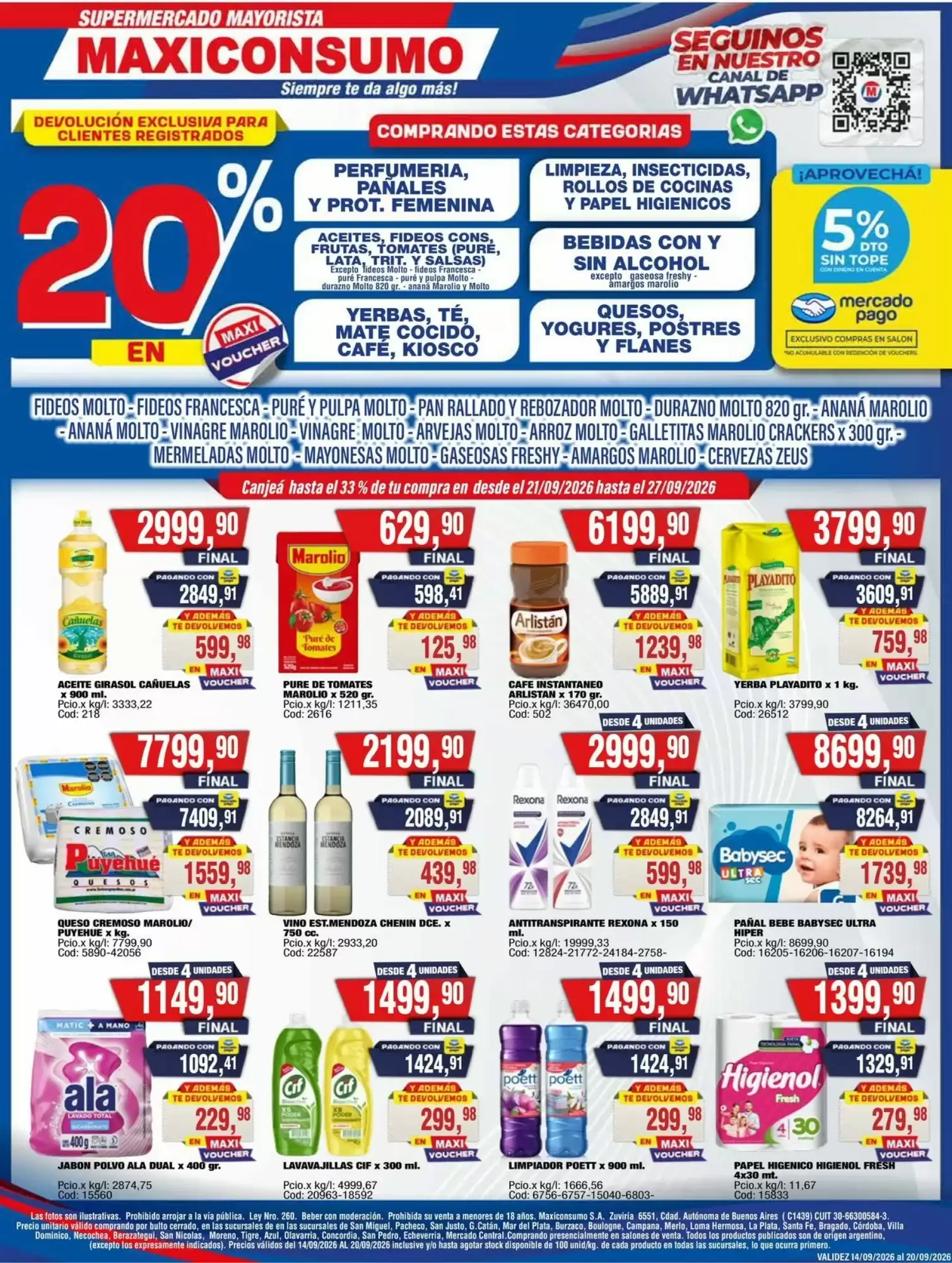 Ofertas de Revista Maxiconsumo semana 39 14 de septiembre al 20 de septiembre 2026 - Página 1 del catálogo