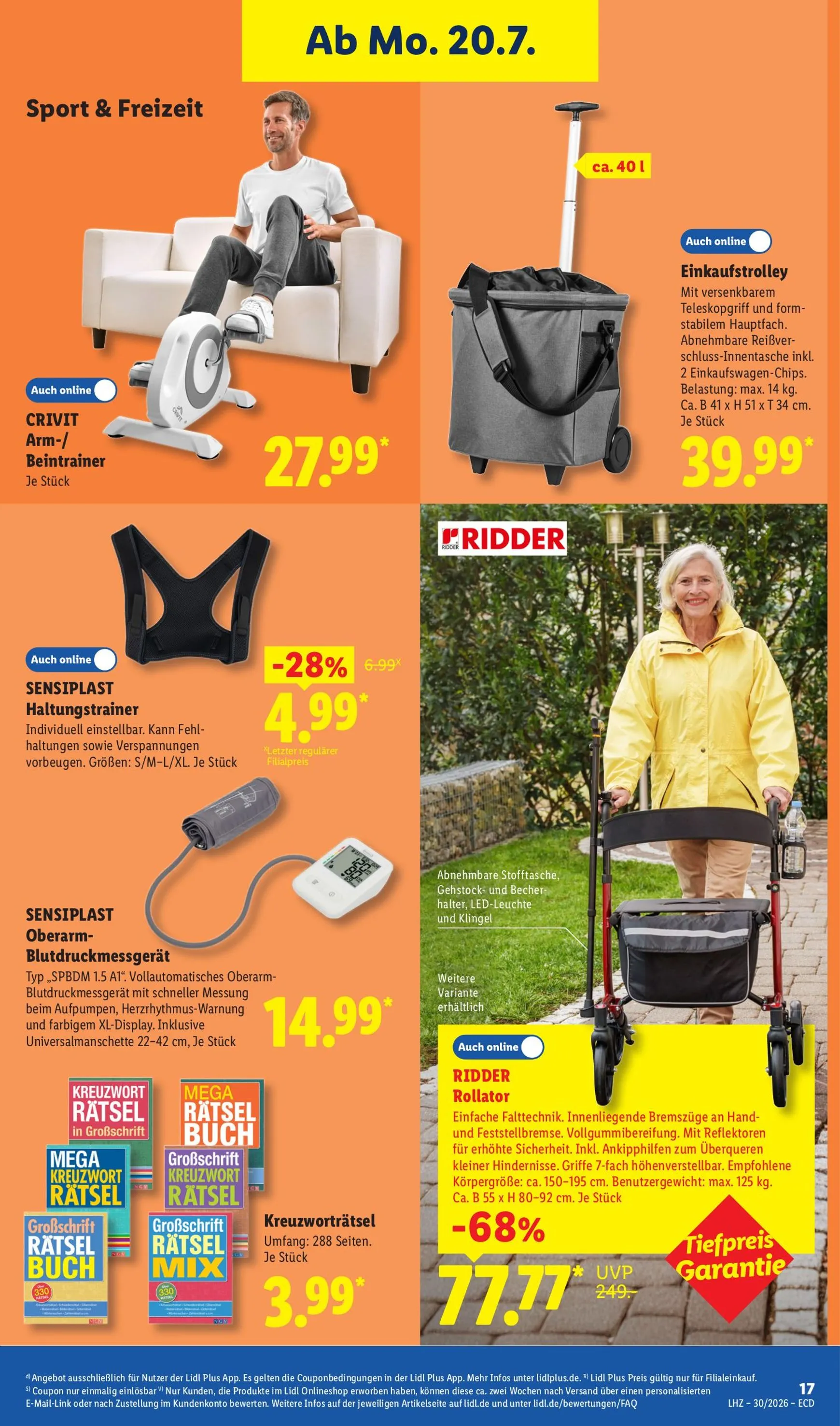 Lidl - Nonfood Prospekt nächste Woche – von Montag 20.07.2026 bis Samstag 25.07.2026 von 20. Juli bis 25. Juli 2026 - Prospekt seite 15