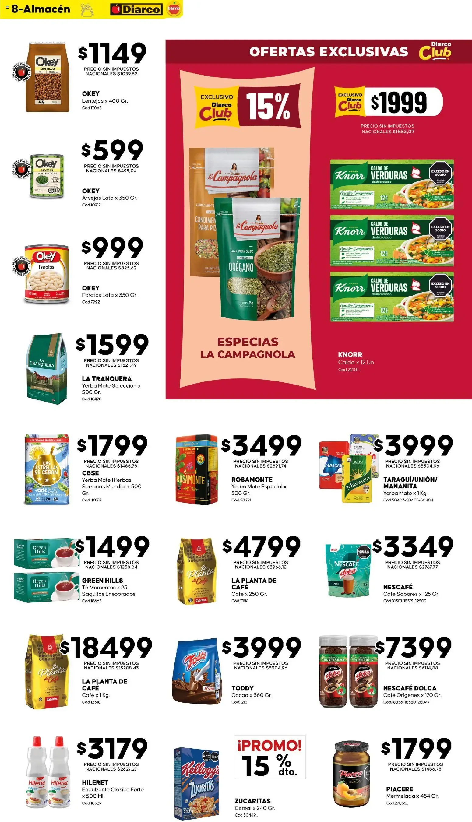 Ofertas de Diarco - Ofertas Diarco Barrio del 10/08/2026 - 14/08/2026 10 de agosto al 14 de agosto 2026 - Página 8 del catálogo