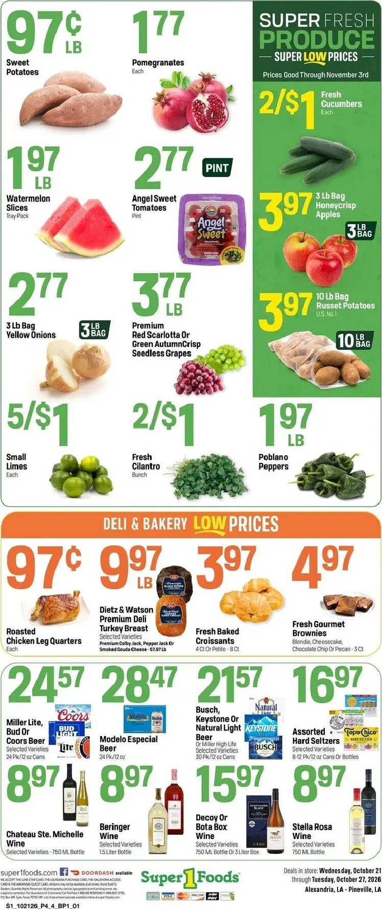 Weekly ad Current Super 1 Foods leaflet valid from Wednesday 10/21/2026 to Tuesday 10/27/2026 from October 21 to October 27 2026 - Page 4