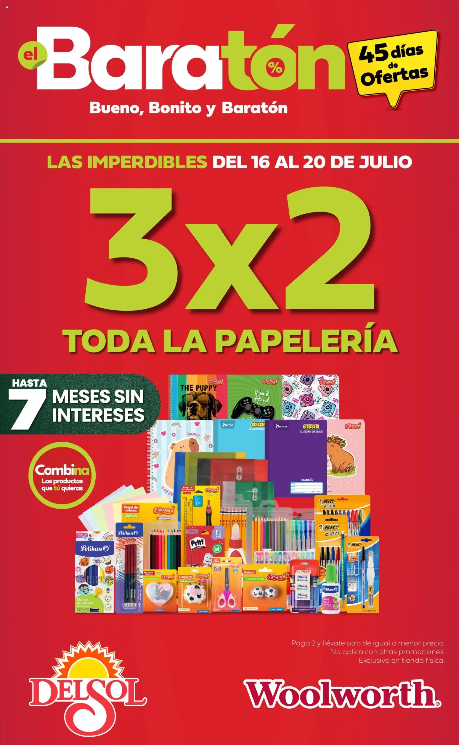 Catálogo de Del Sol y Woolworth catálogo Bueno, Bonito y Baratón (16/07/2026 - 20/07/2026) - catálogo en línea 16 de julio al 20 de julio 2026 - Pagina 1