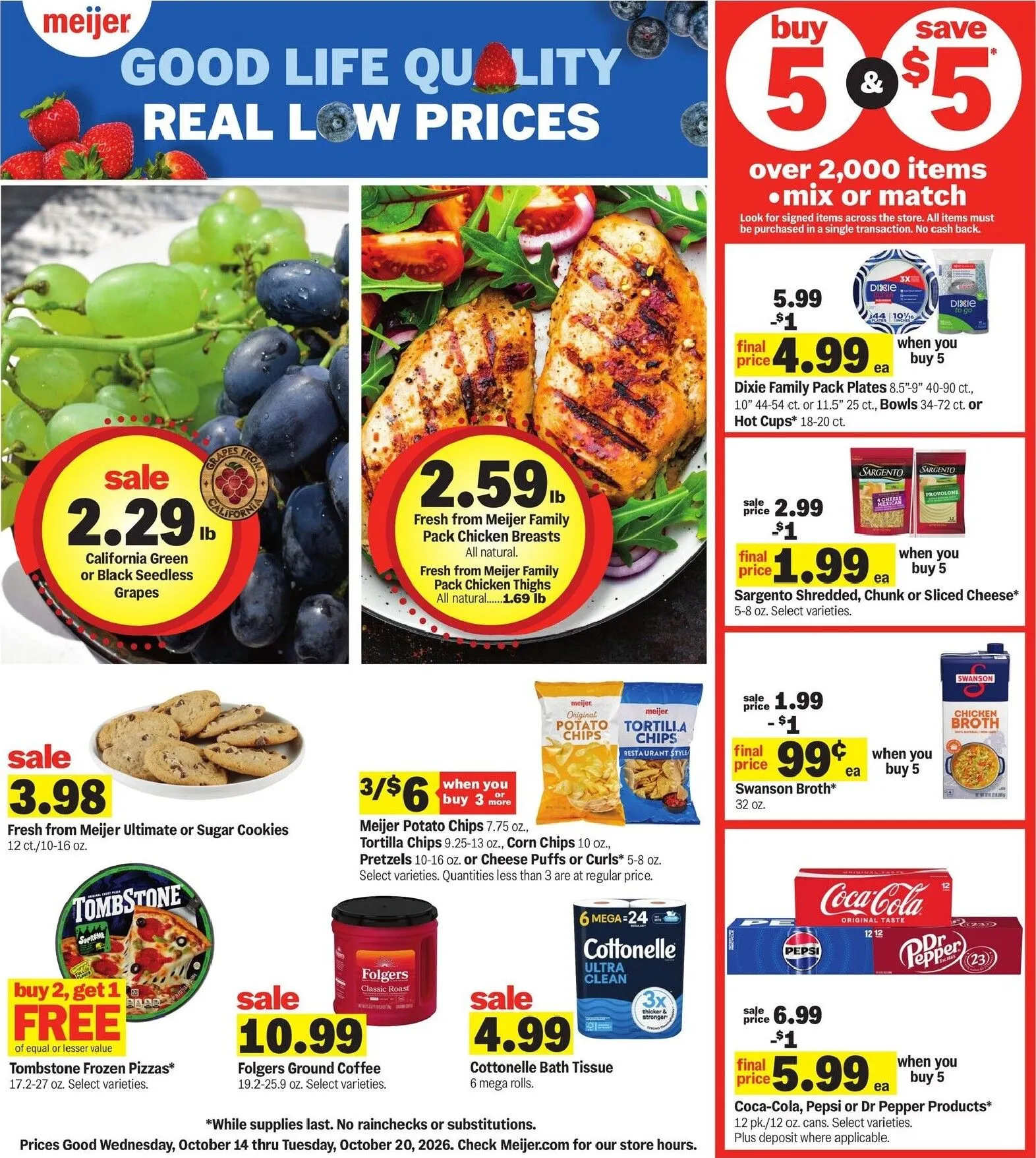 Weekly ad Current Meijer leaflet valid from Wednesday 10/14/2026 to Tuesday 10/20/2026 from October 14 to October 20 2026 - Page 1