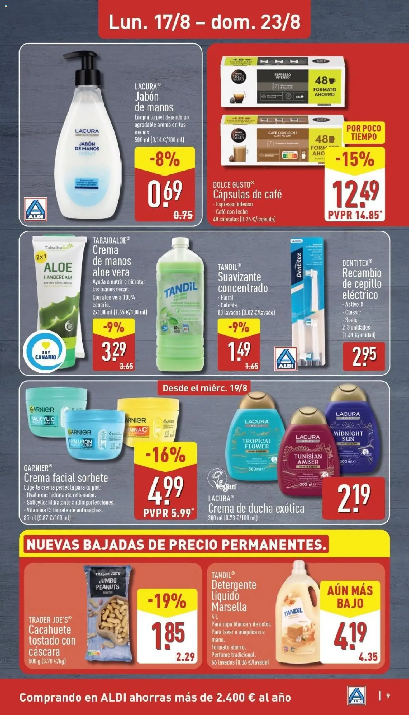 Catálogo de Aldi: Frescura a precios para tirarse a la piscina 17 de agosto al 23 de agosto 2026 - Página 9