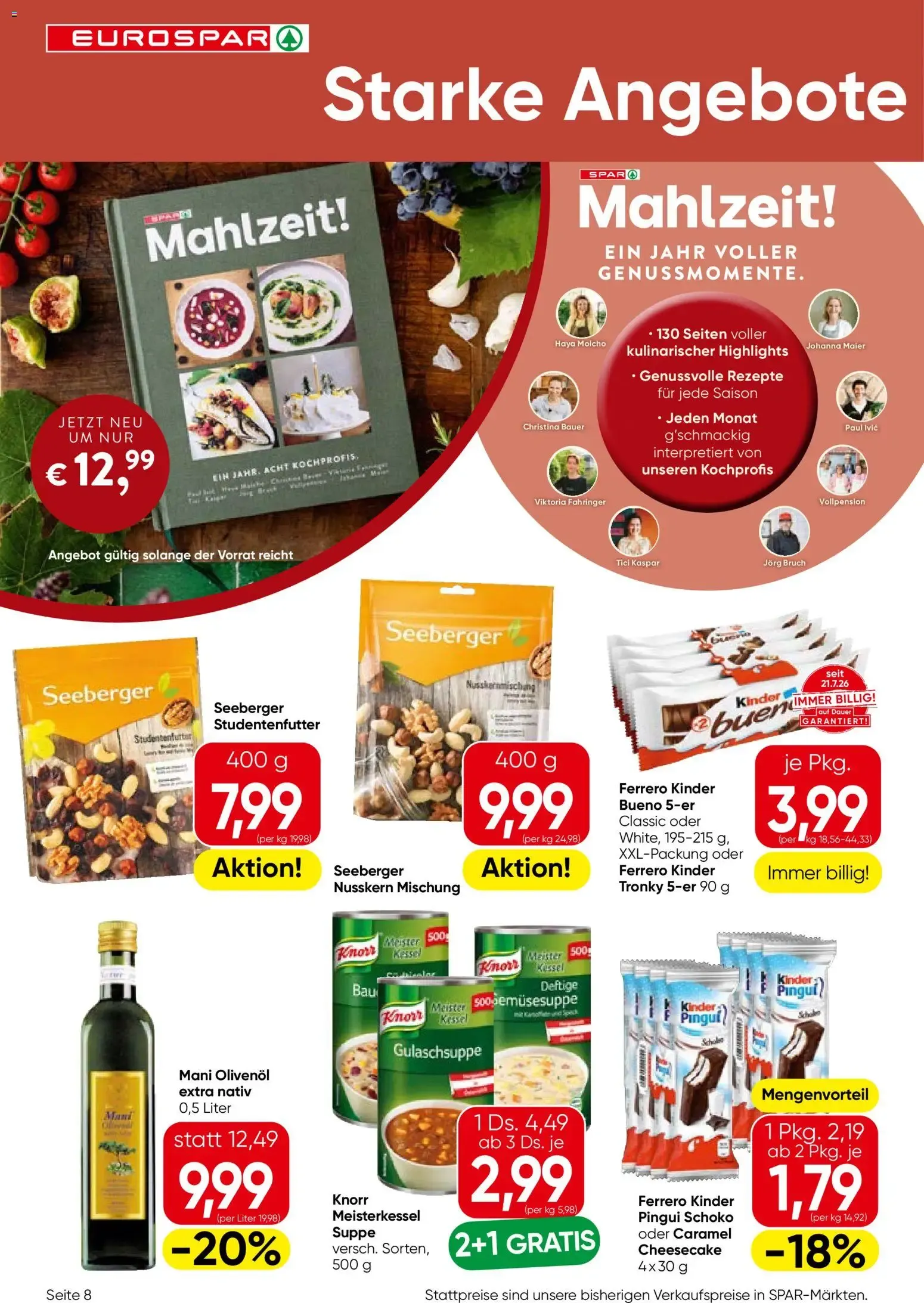 Eurospar Flugblatt von 08.10.2026 - Aktuelle Angebote von 8. Oktober bis 21. Oktober 2026 - Flugblätt seite  8