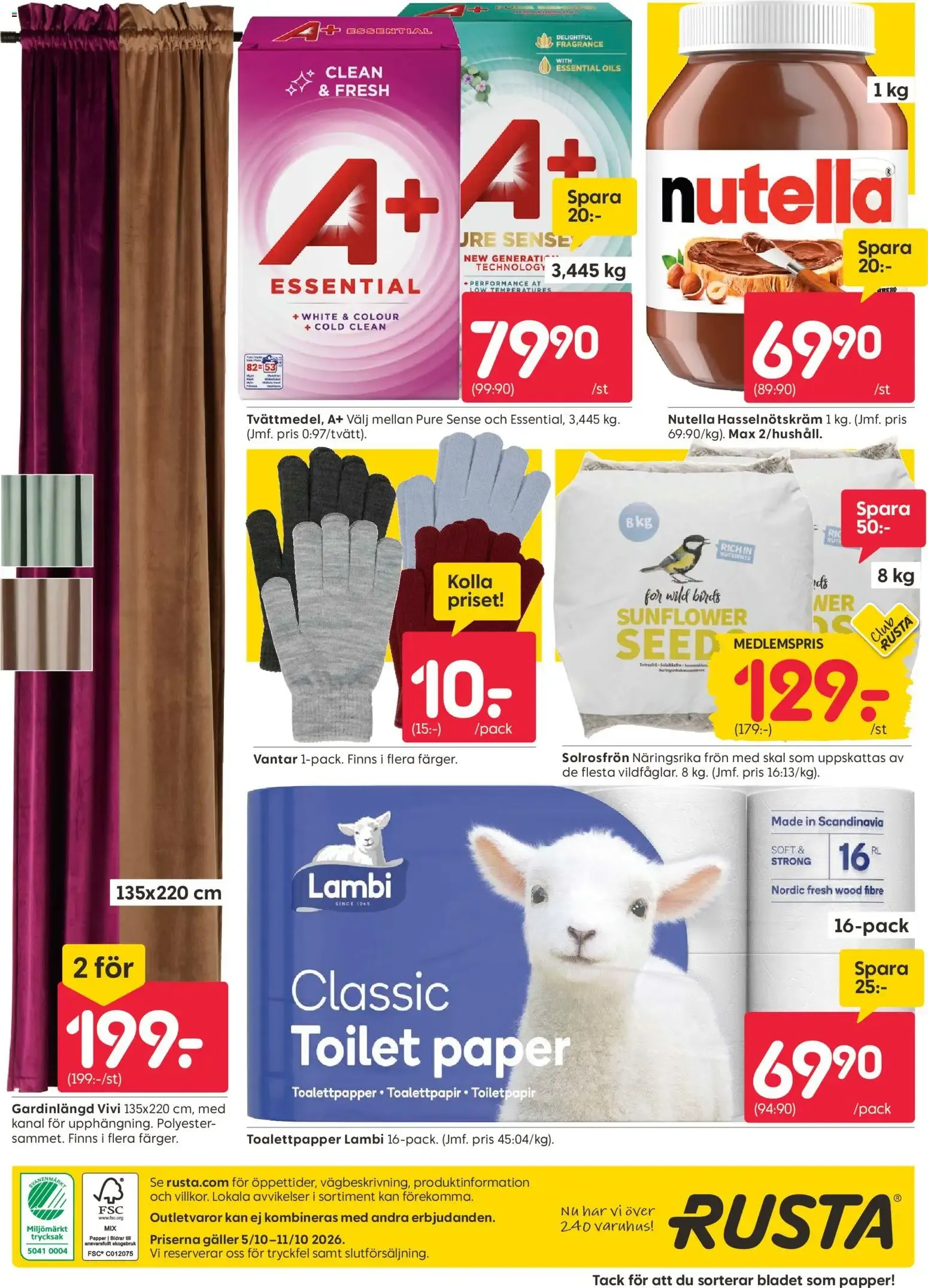 Rusta erbjudanden från 05/10/2026 - 11/10/2026 > Reklamblad nuvarande rabatter från 5 oktober till 11 oktober 2026 - Reklamblad sidor 16