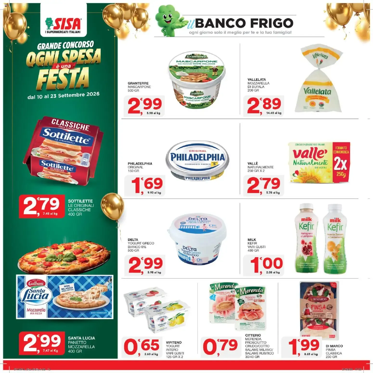 SISA: Grande Concorso Ogni Spesa è una Festa - Vinci Premi Immediati! da 10 settembre a 23 settembre di 2026 - Pagina del volantino 12