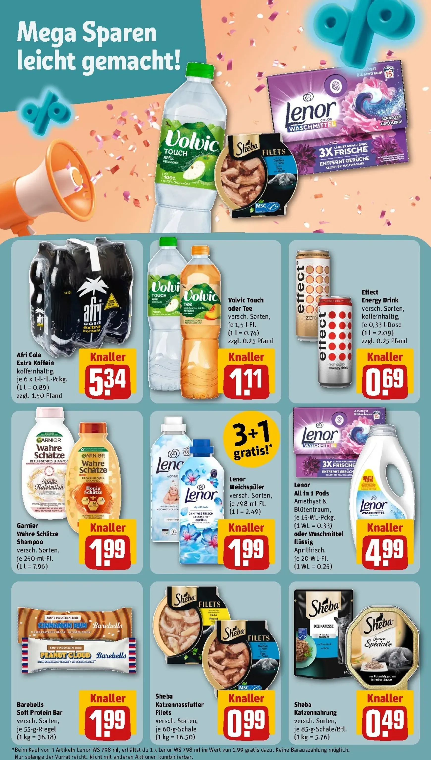 Die REWE Jubelwochen Mega Angebote, mega sparen! von 21. September bis 27. September 2026 - Prospekt seite 10