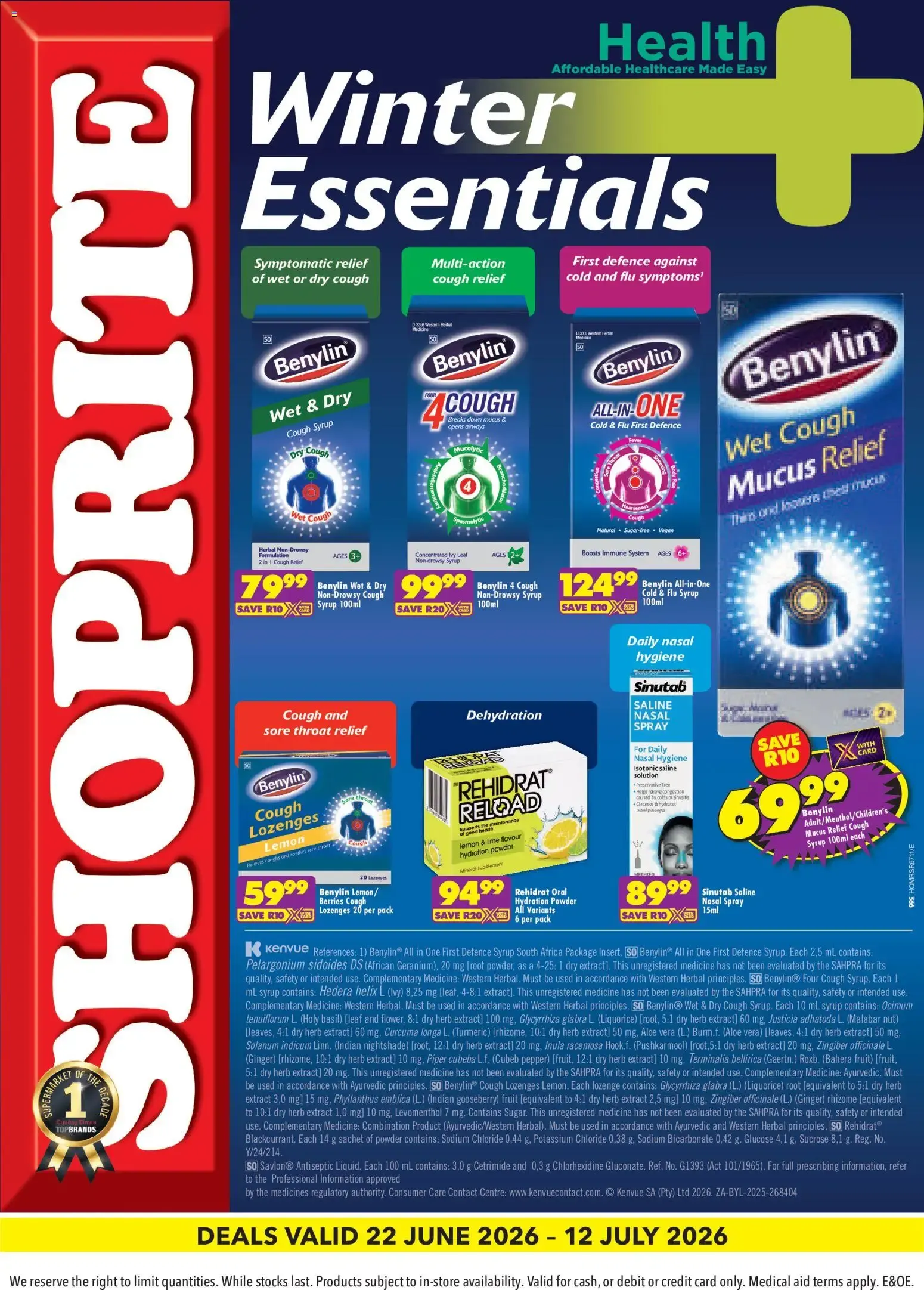 Winter Essentials from 22 June to 12 July 2026 - Catalogue Page 1