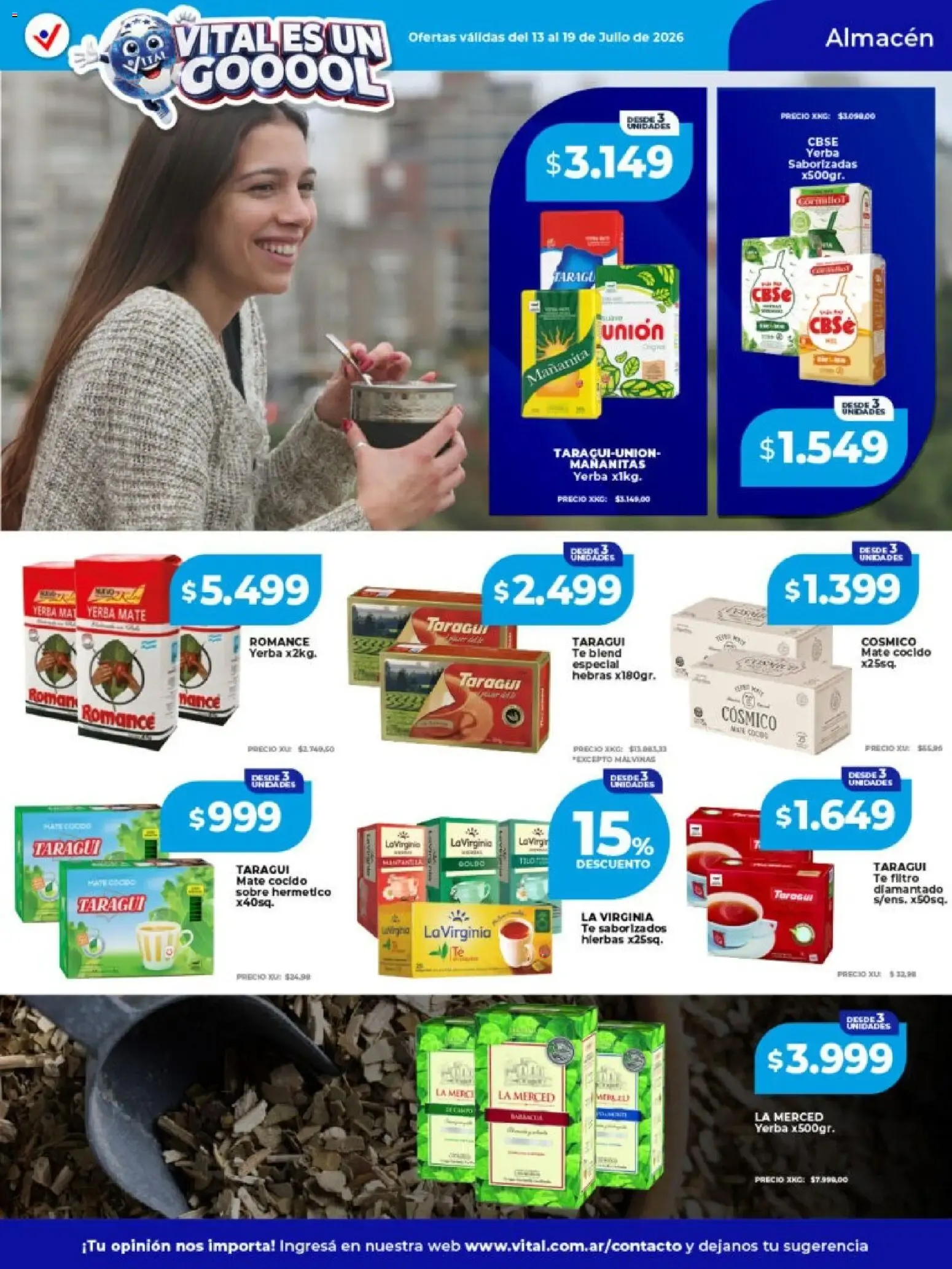 Ofertas de Vital - Ofertas || del 13/07/2026 - 19/07/2026 || Catálogo 13 de julio al 19 de julio 2026 - Página 17 del catálogo