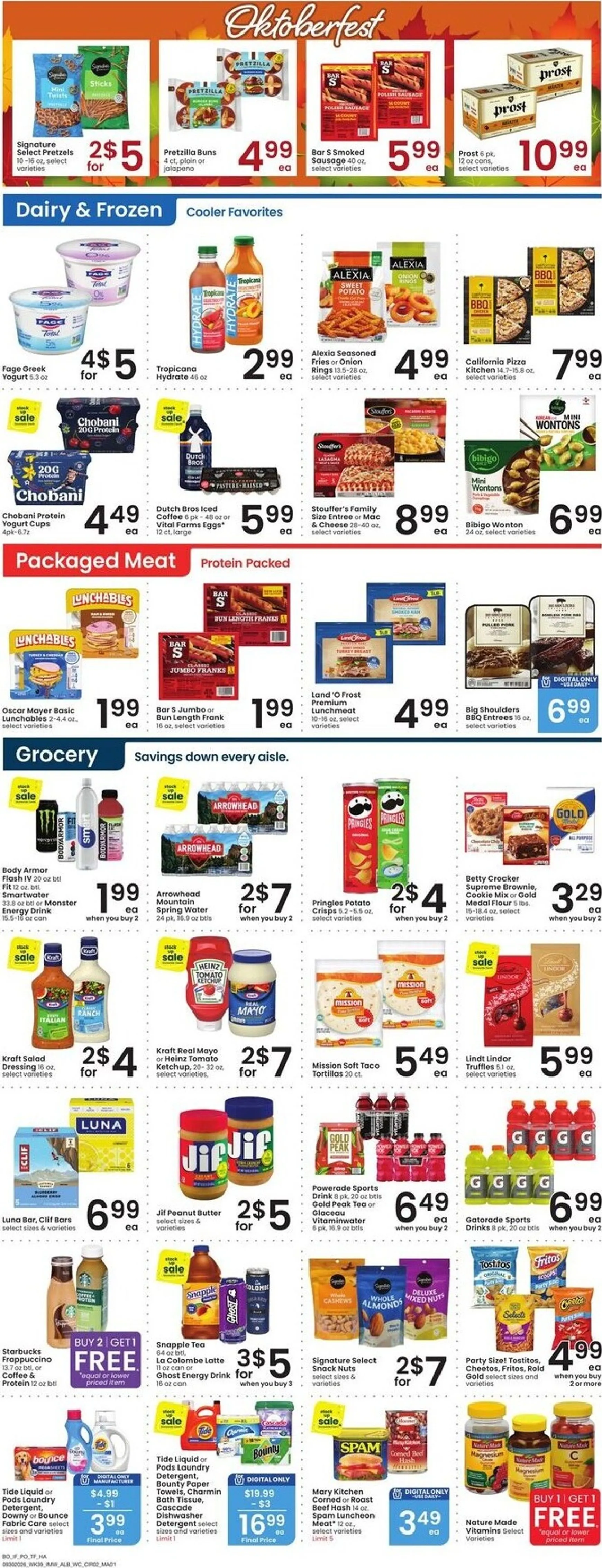 Weekly ad Current Albertsons leaflet valid from Wednesday 09/30/2026 to Tuesday 10/06/2026 from September 30 to October 6 2026 - Page 3