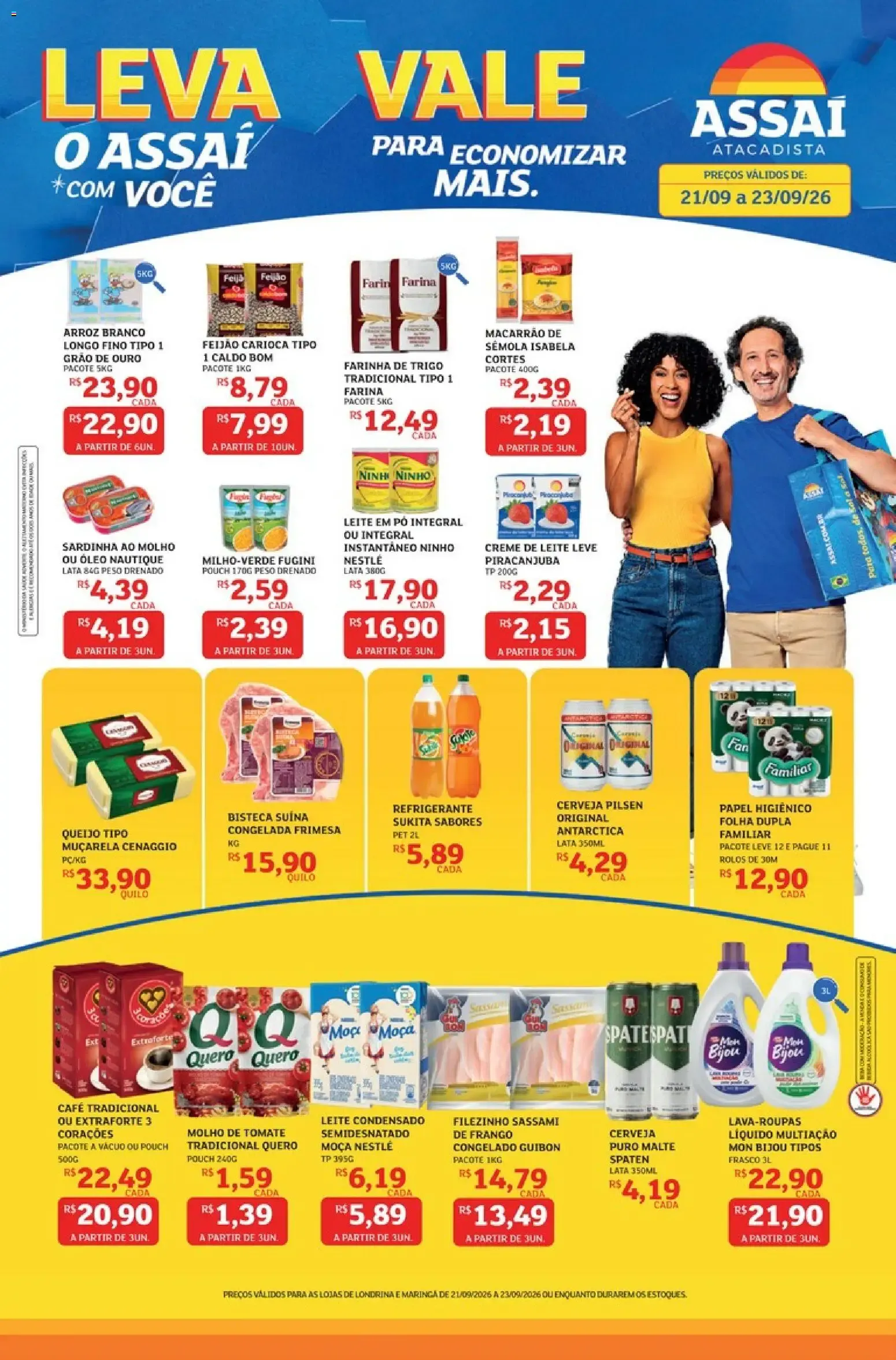 Encarte de Assaí Atacadista ofertas - PR de 21/09/2026 | Promoções Online 21 de setembro até 23 de setembro 2026 - Pagina 1