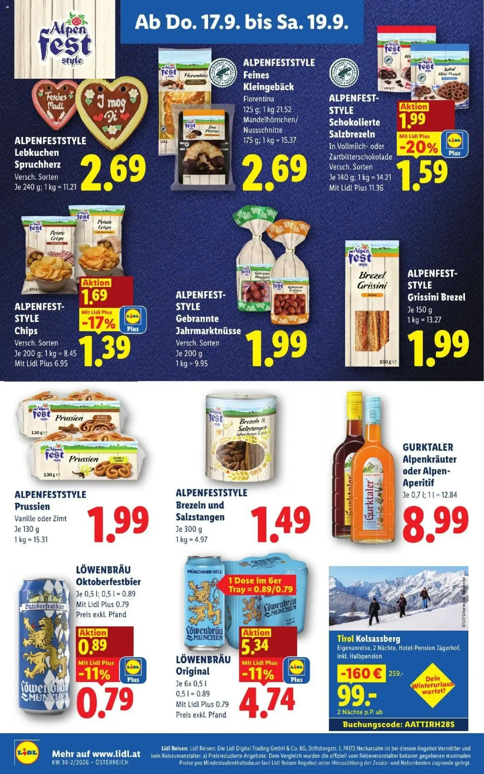 Lidl - Flugblatt ab 17.09.2026 - Angebote ab donnerstag von 17. September bis 19. September 2026 - Flugblätt seite 18