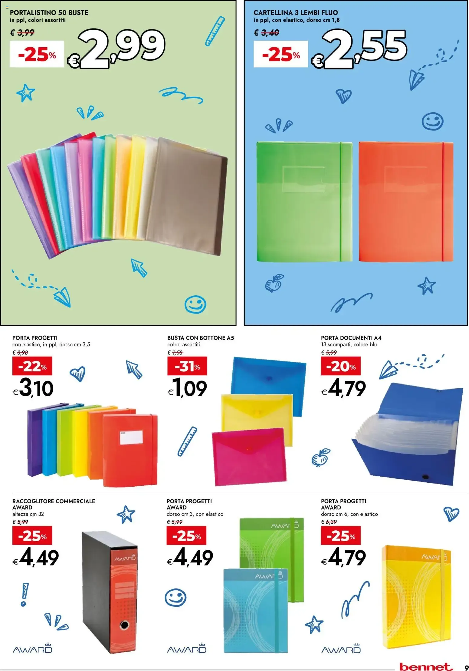 Nuovo bennet volantino Scuola dal 27/08/2026 > offerte anteprima 🛍️ da 27 agosto a 8 settembre di 2026 - Pagina del volantino 9