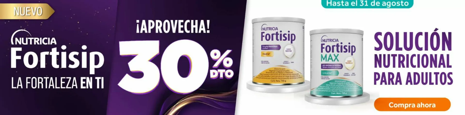 Catalogo de Oferta Nutricia Fortisip: Solución Nutricional para Adultos 26 de agosto al 31 de agosto 2026 - Pag 1