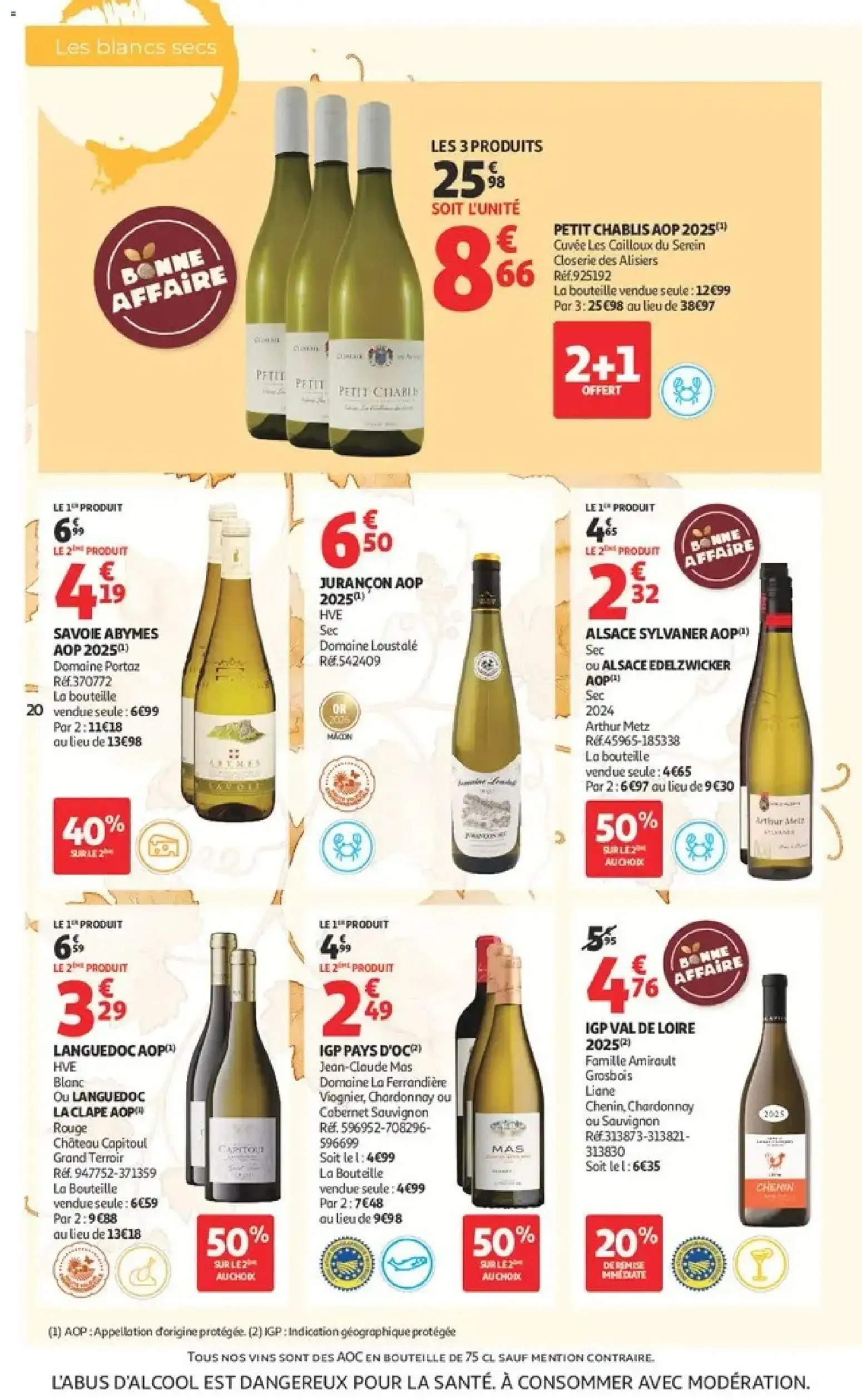 Auchan - Offerts Foire aux vins à partir du 25/09/2026 - promo en ligne du 25 septembre au 11 octobre 2026 - Catalogue page 20