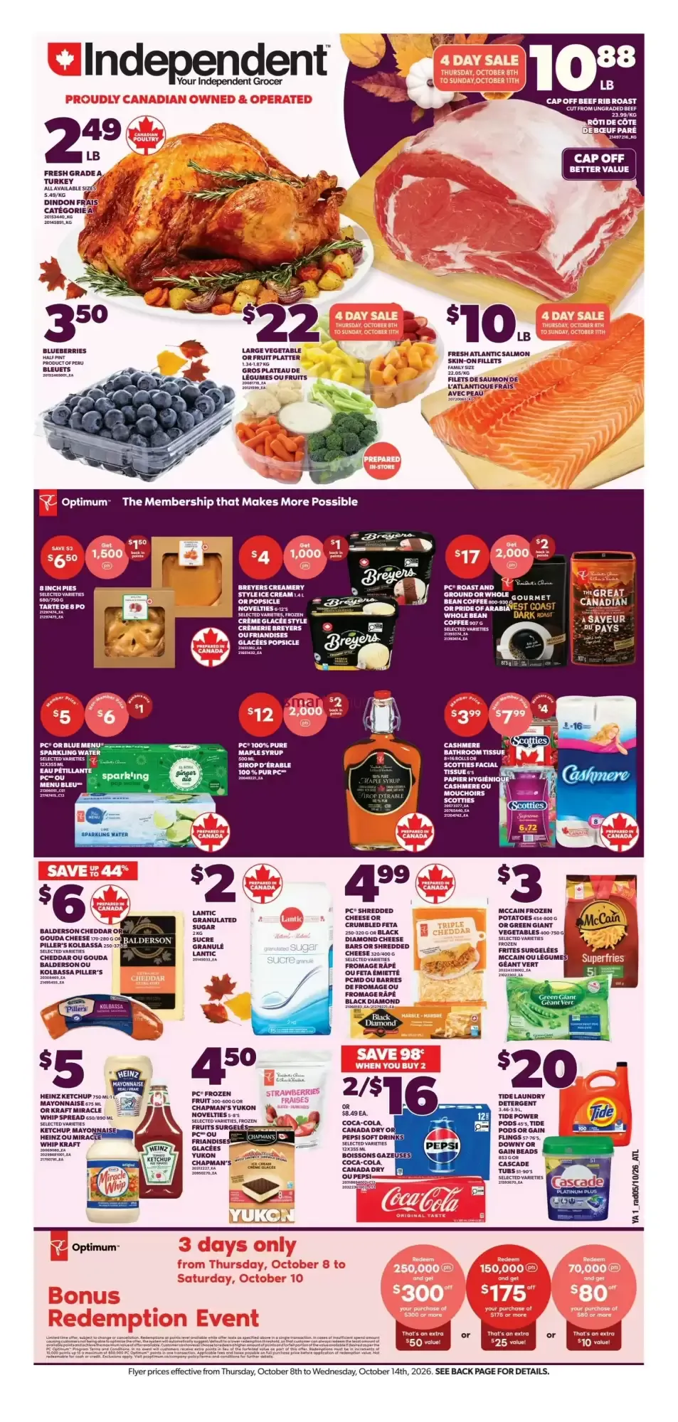 Independent Grocer flyer week 41 from October 8 to October 14 2026 - flyer page 1