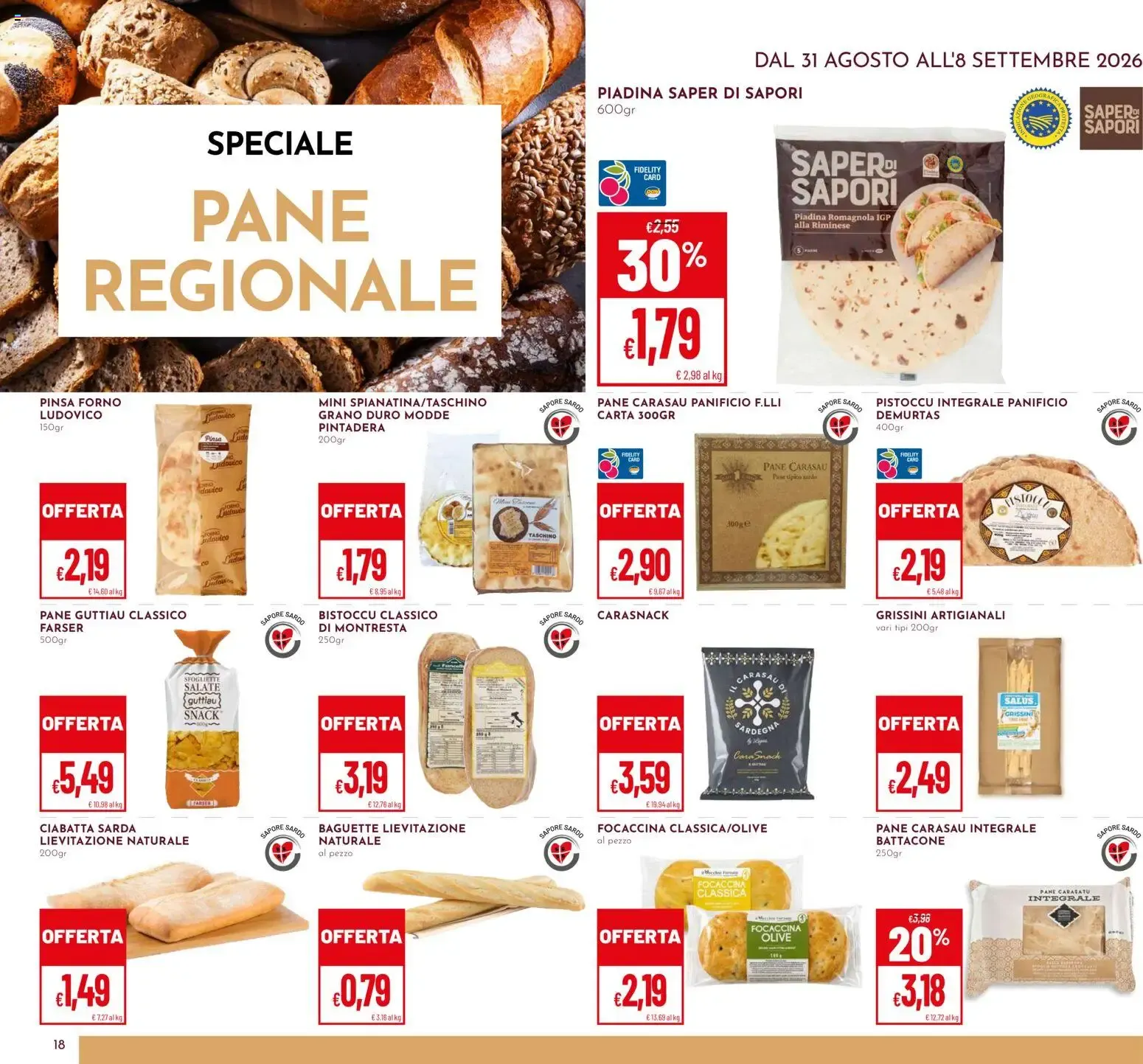 Iper Pan & Superpan: Offerte al Costo da 31 agosto a 8 settembre di 2026 - Pagina del volantino 18