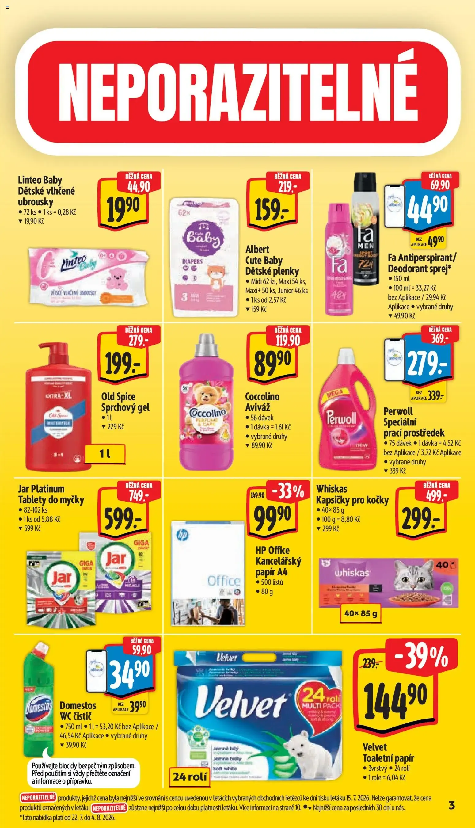 Albert leták - Hypermarket - Vestec od 22.07.2026 - Akční leták - 22. července 28. července 2026 - Page 15