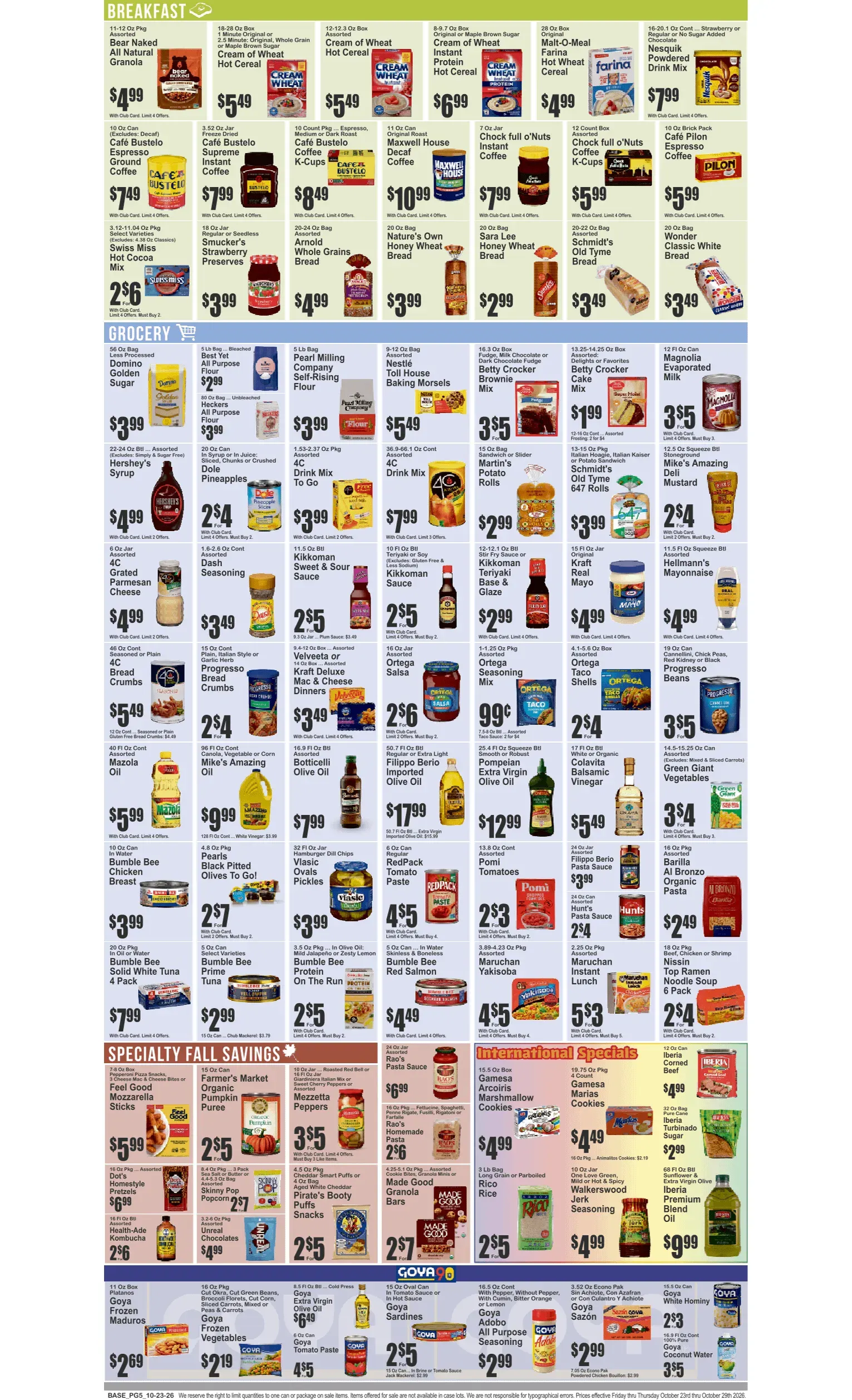Weekly ad Current Key Food - Food Dynasty leaflet valid from Friday 10/23/2026 to Thursday 10/29/2026 from October 23 to October 29 2026 - Page 6
