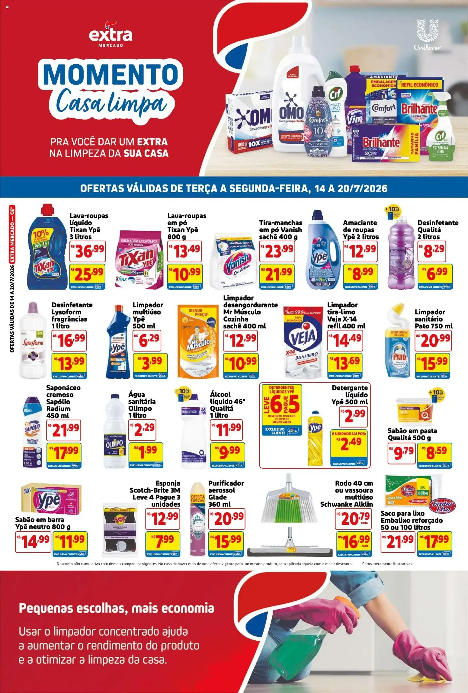 Encarte de Folheto Extra ofertas de Mercado Perfumaria de 14/07/2026 | Promoção 14 de julho até 20 de julho 2026 - Pagina 2