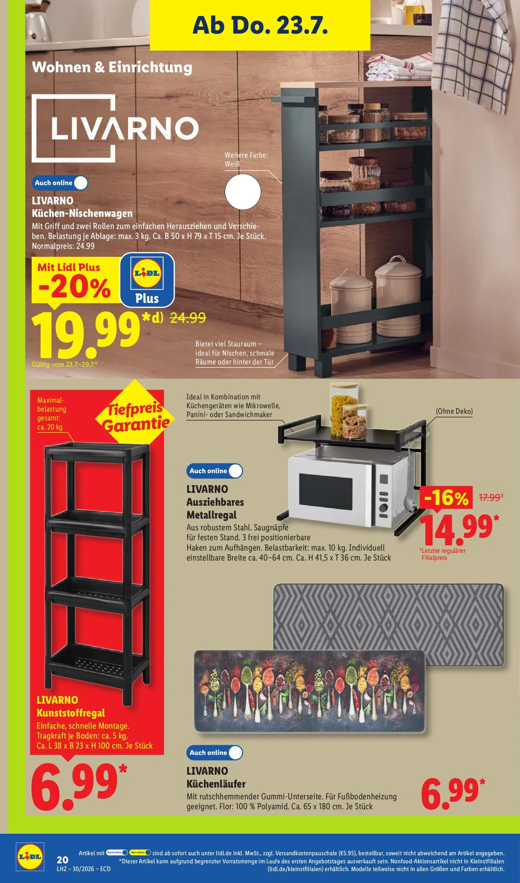 Lidl - Angebote der Woche Prospekt nächste Woche – von Montag 20.07.2026 bis Samstag 25.07.2026 von 20. Juli bis 25. Juli 2026 - Prospekt seite 45