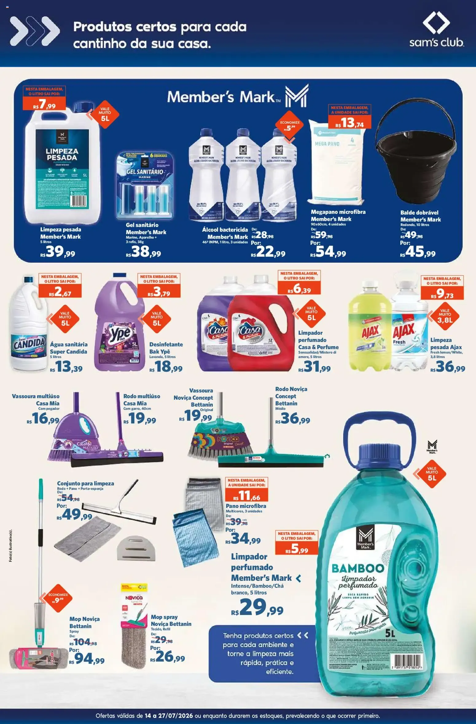 Encarte de Sam's Club ofertas Casa Limpa de 14/07/2026 | Promoções Online 14 de julho até 27 de julho 2026 - Pagina 4