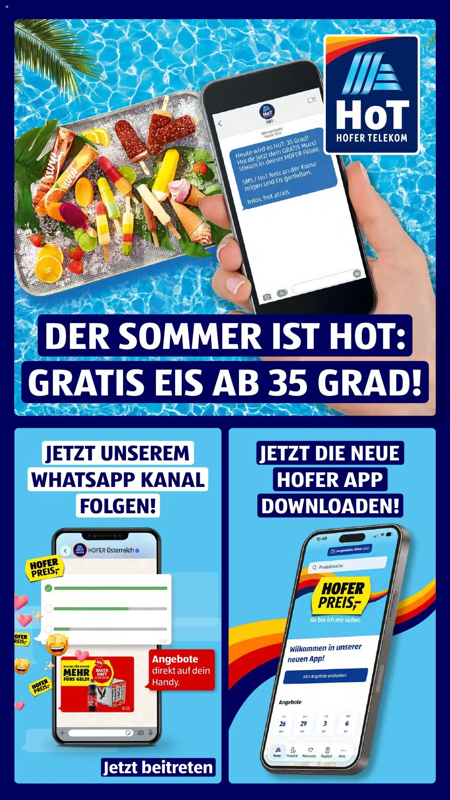 Hofer Flugblatt: Laufend Sparen en Sportartikeln y Bebidas von 7. August bis 13. August 2026 - Flugblätt seite  3