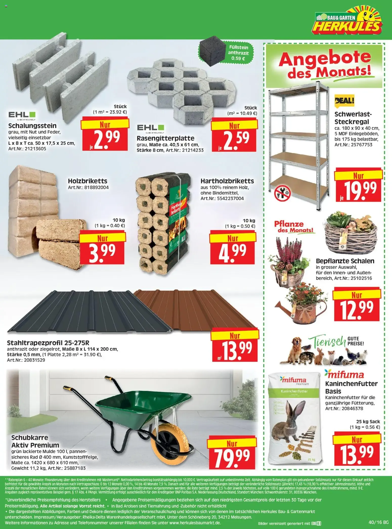 HERKULES Bau & Garten (ab 28.09.2026) zum Blättern von 28. September bis 2. Oktober 2026 - Prospekt seite 16