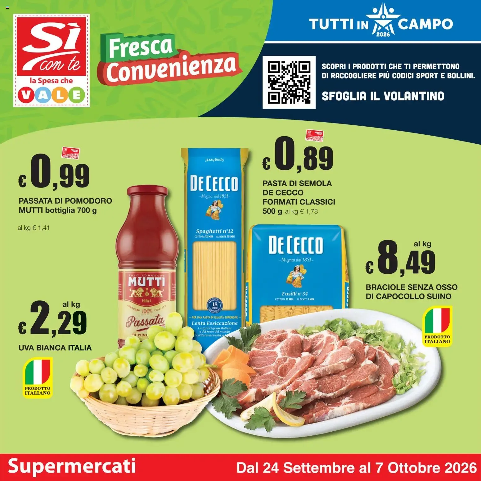 Sì con Te volantino dal 24/09/2026 - online Offerte da 24 settembre a 7 ottobre di 2026 - Pagina del volantino 1